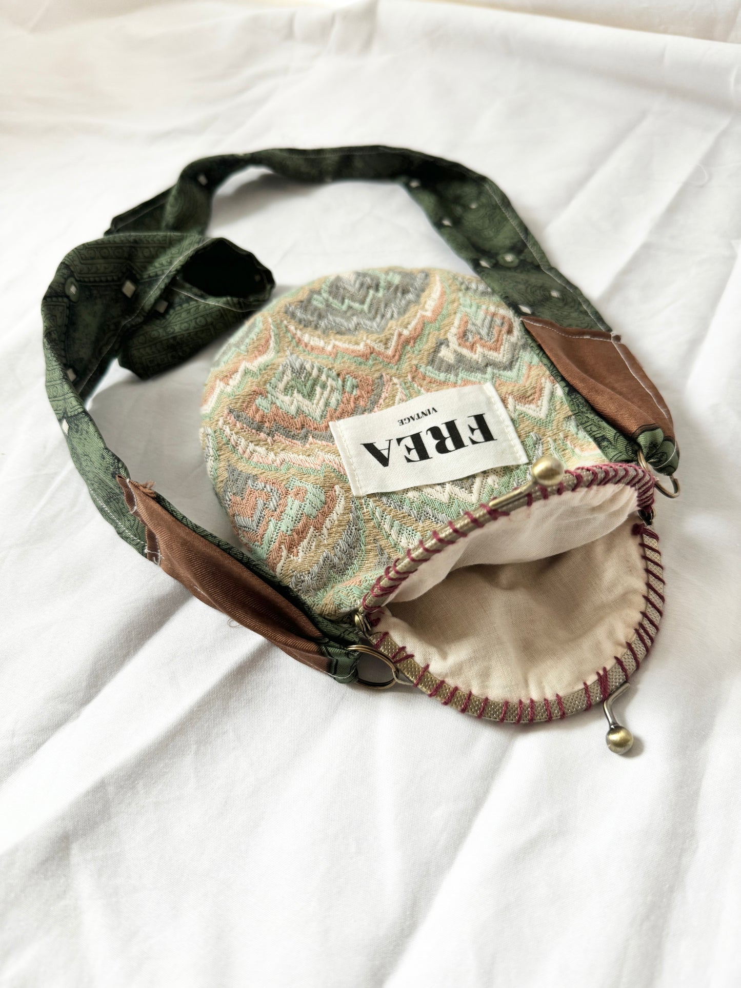 Rework Green Crossbody Purse; Rework Vintage Phone Bag