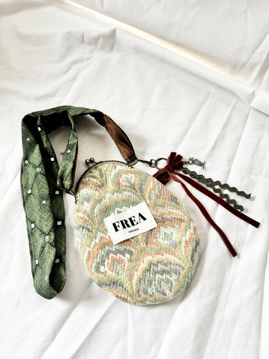 Rework Green Crossbody Purse; Rework Vintage Phone Bag