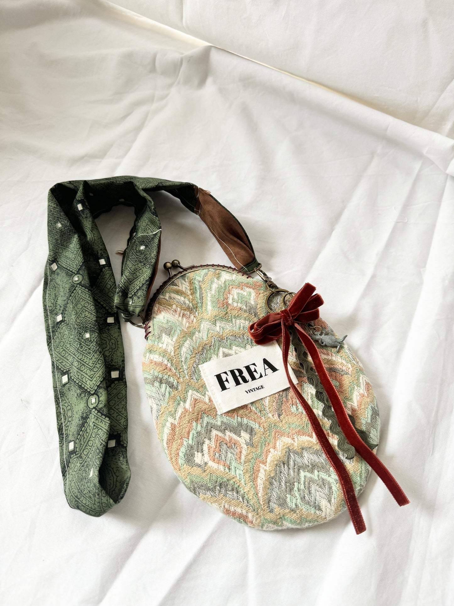 Rework Green Crossbody Purse; Rework Vintage Phone Bag