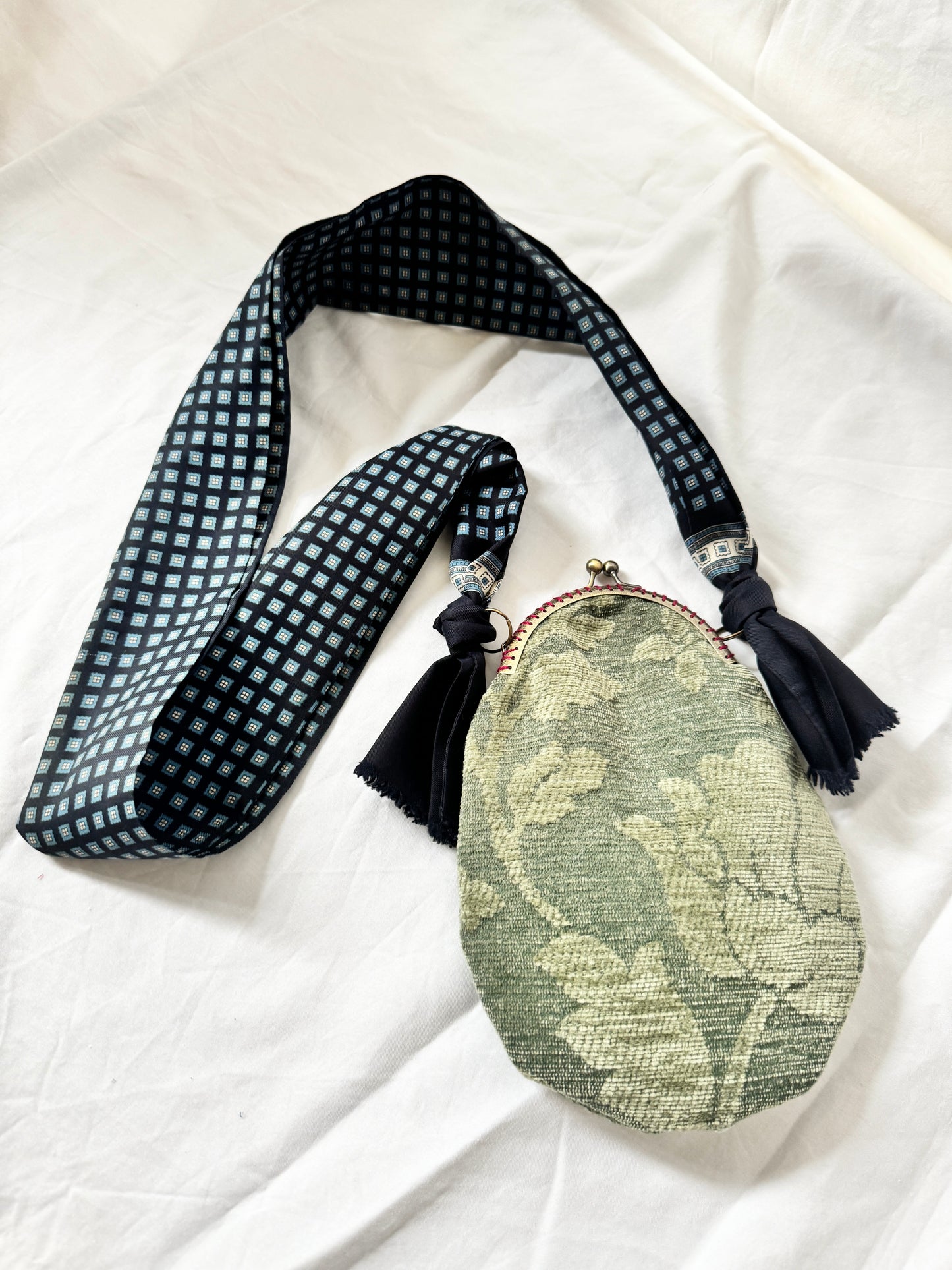 Rework Green Crossbody Purse; Rework Vintage Phone Bag
