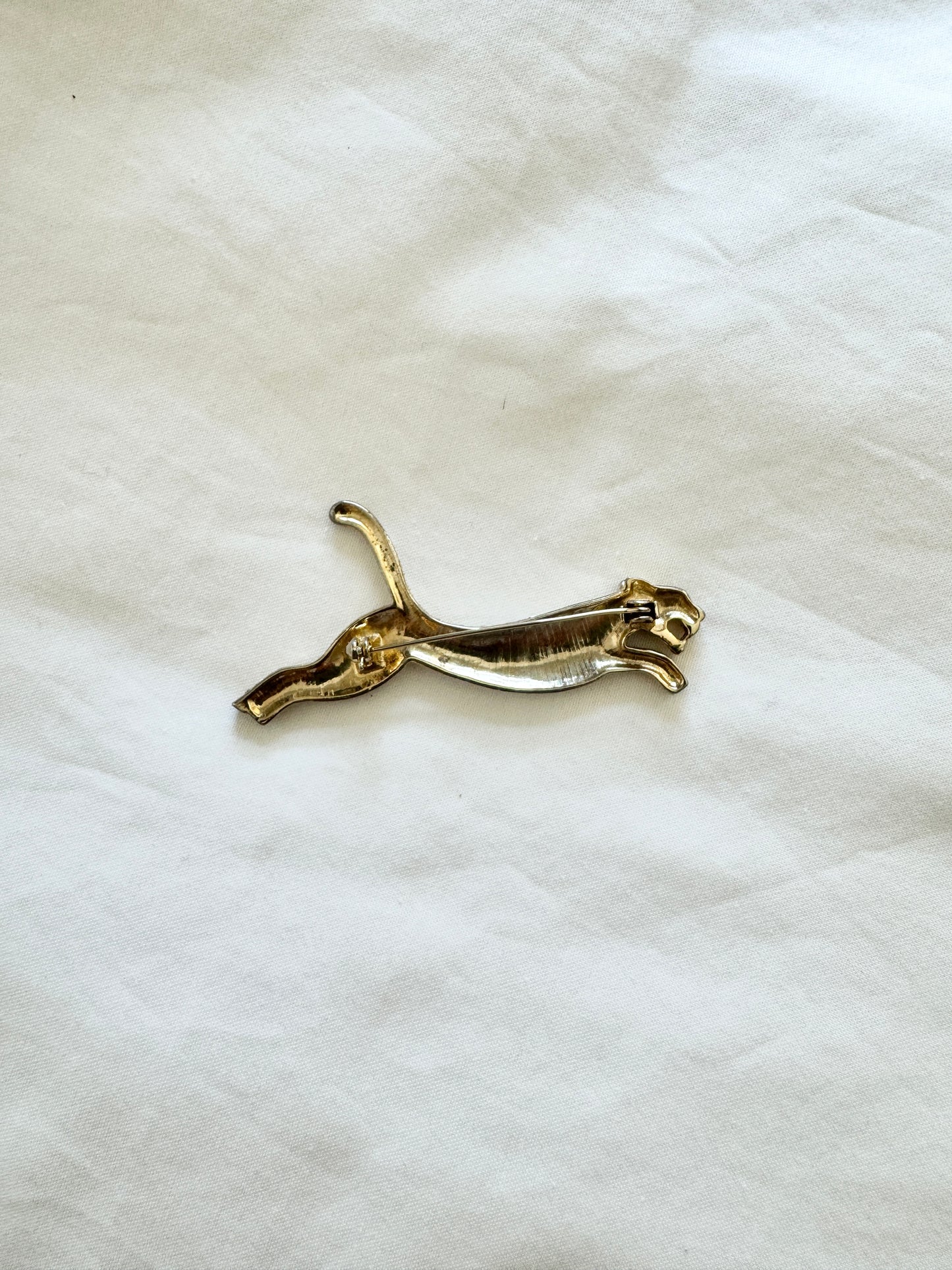 Leopard Brooch with Stones