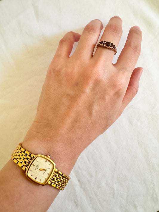Rare Vintage Square Watch; Dainty Roman Number Watch