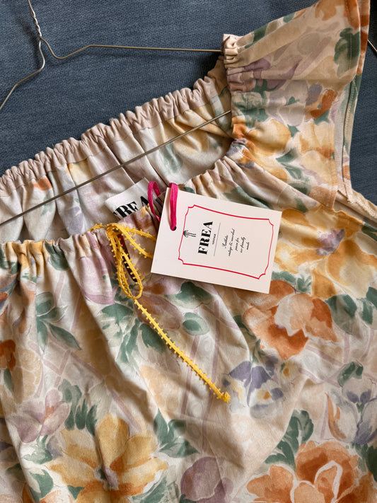 Reworked Flowy Top; Embroidered Handmade Top; Cottagecore Blouse (Copy)