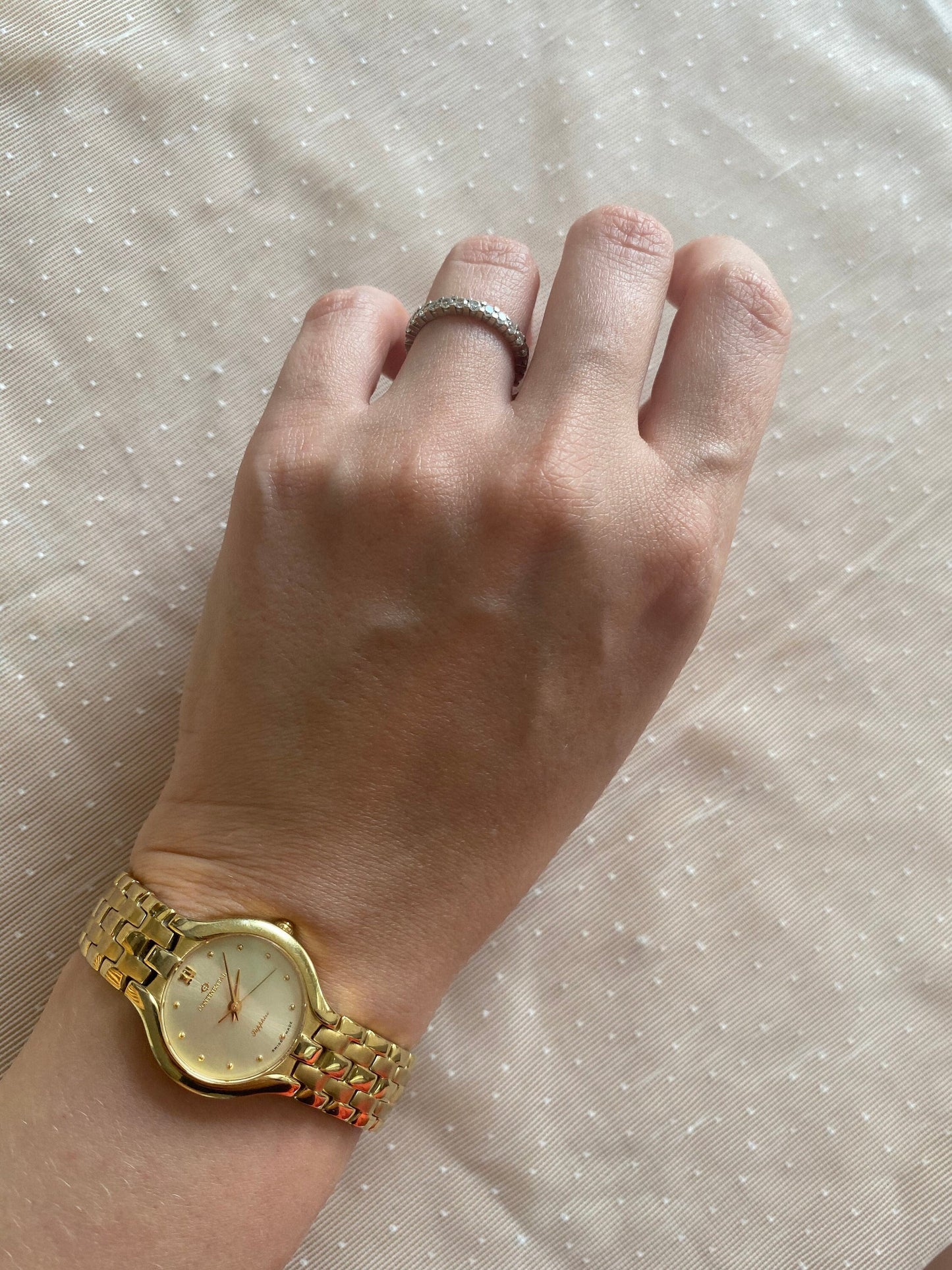 Vintage Sapphire Watch; Continental Vintage Watch