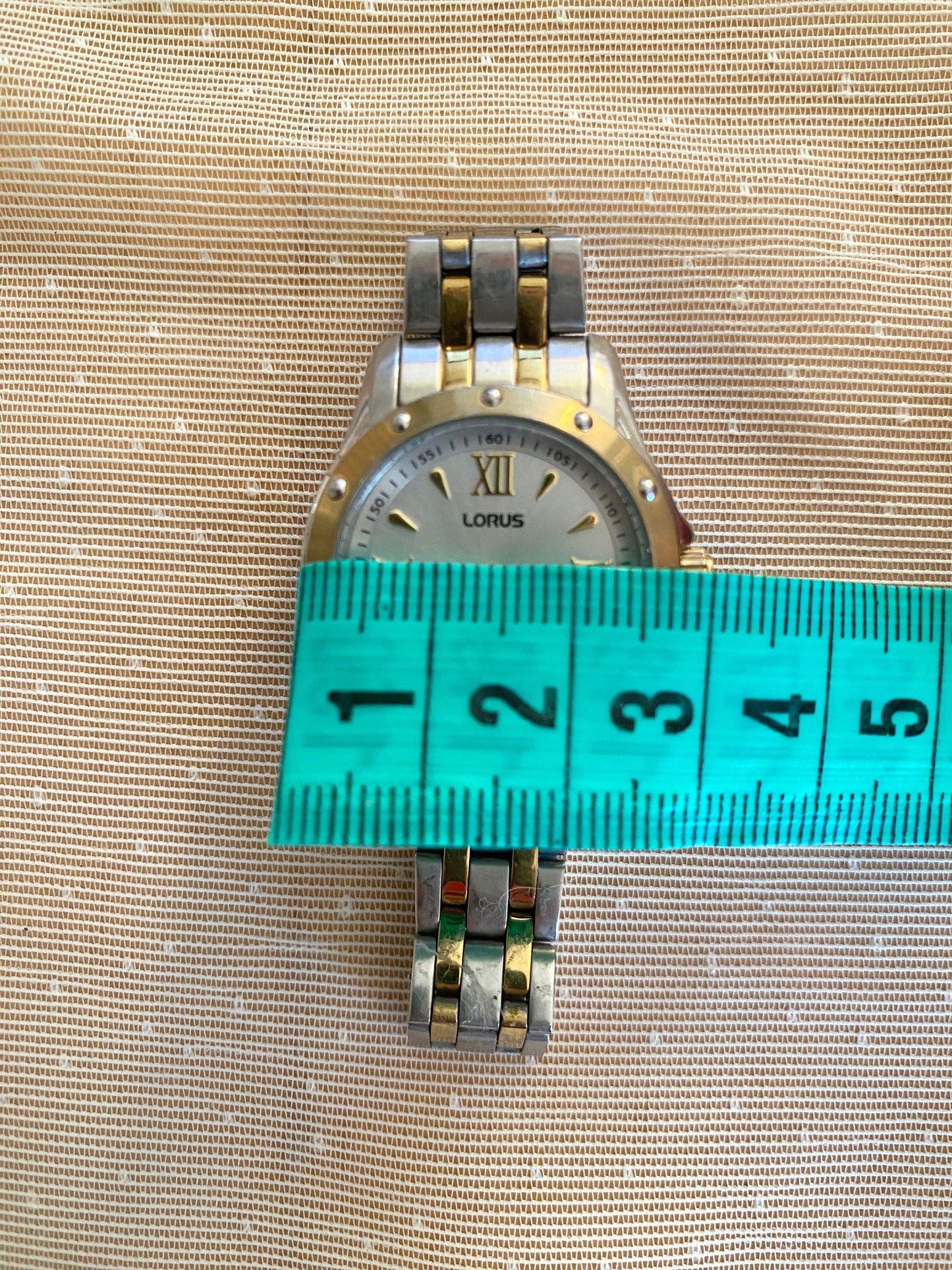 Vintage Roman Numeral Watch; Vintage Gold Silver Tone Watch