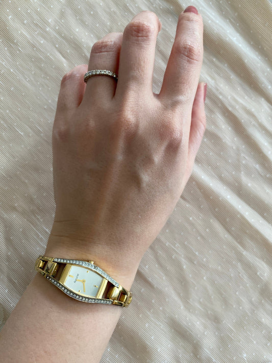 Vintage Classy Watch; Rectangular Accurist Watch