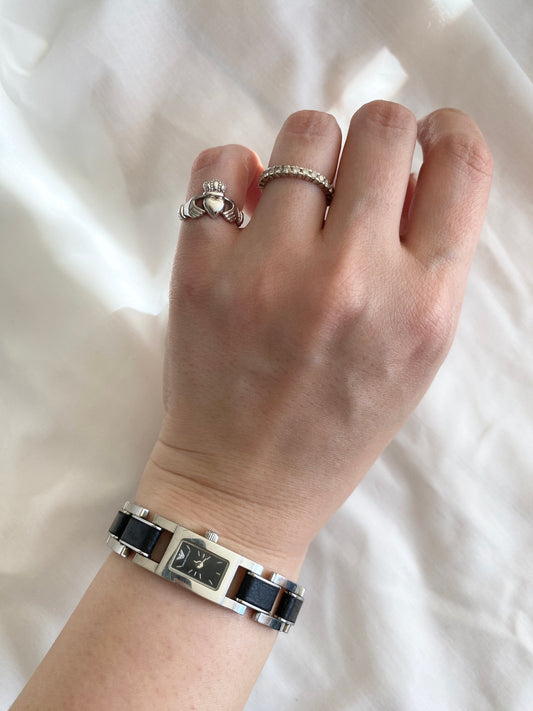 Vintage Dainty Watch; Tiny Square Watch