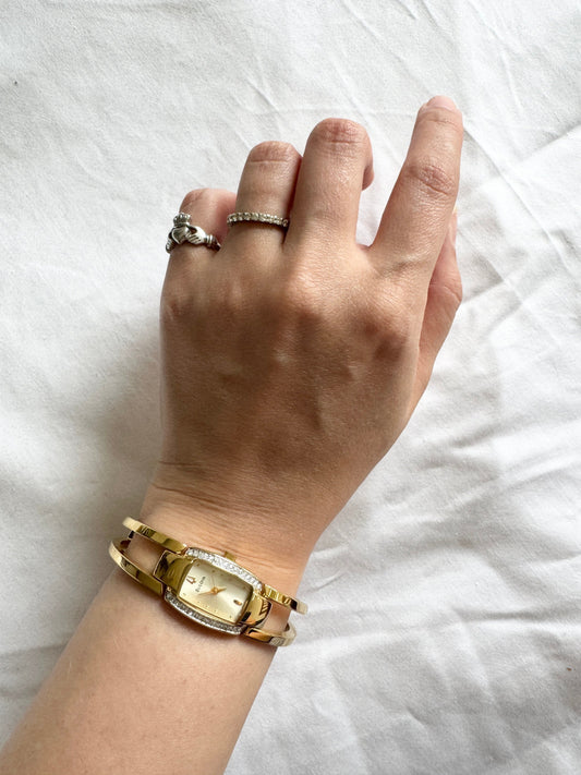 Ladies Square Watch; Vintage Bracelet Watch