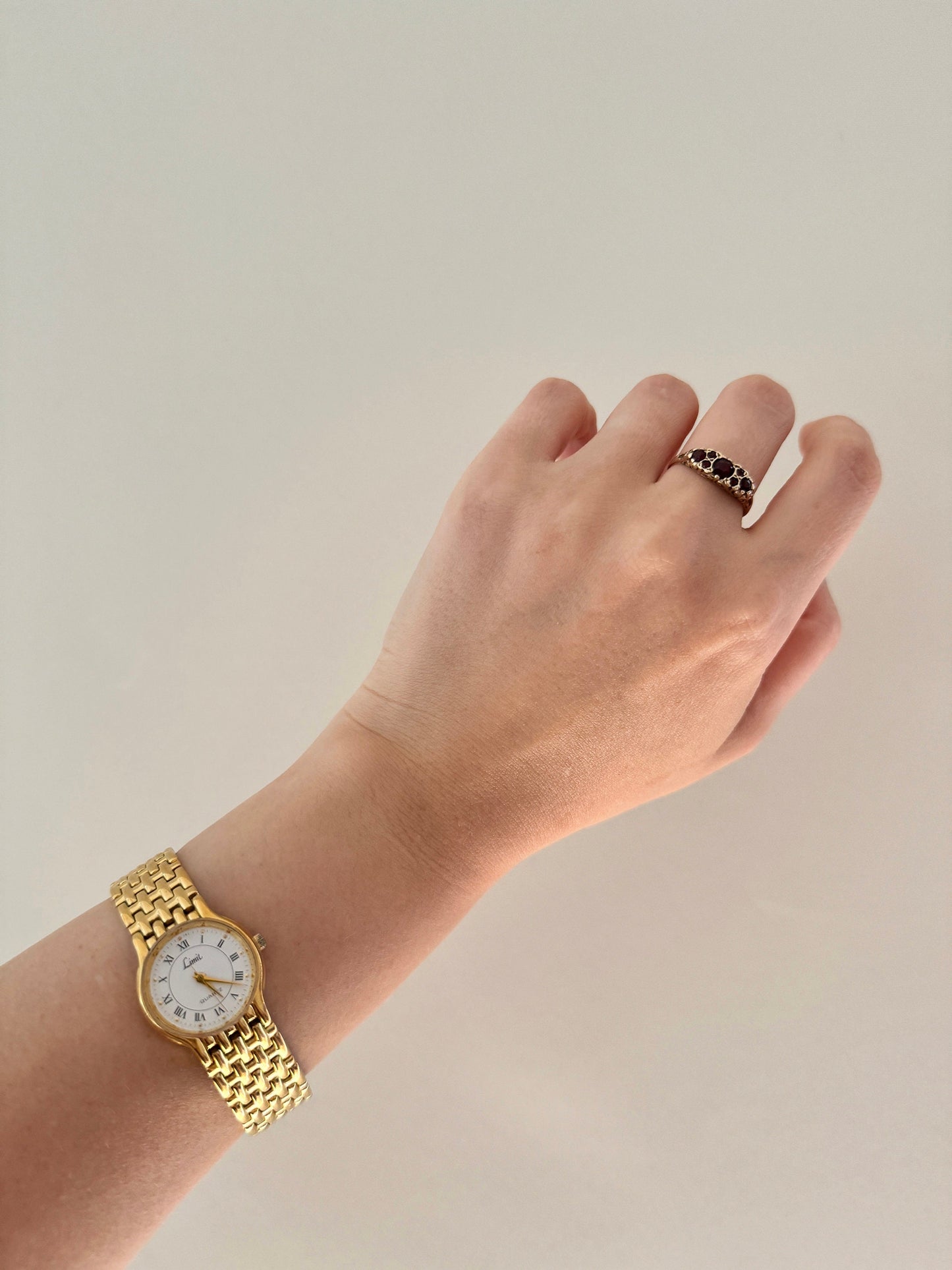 Vintage Braided Watch; Roman Numeral Watch