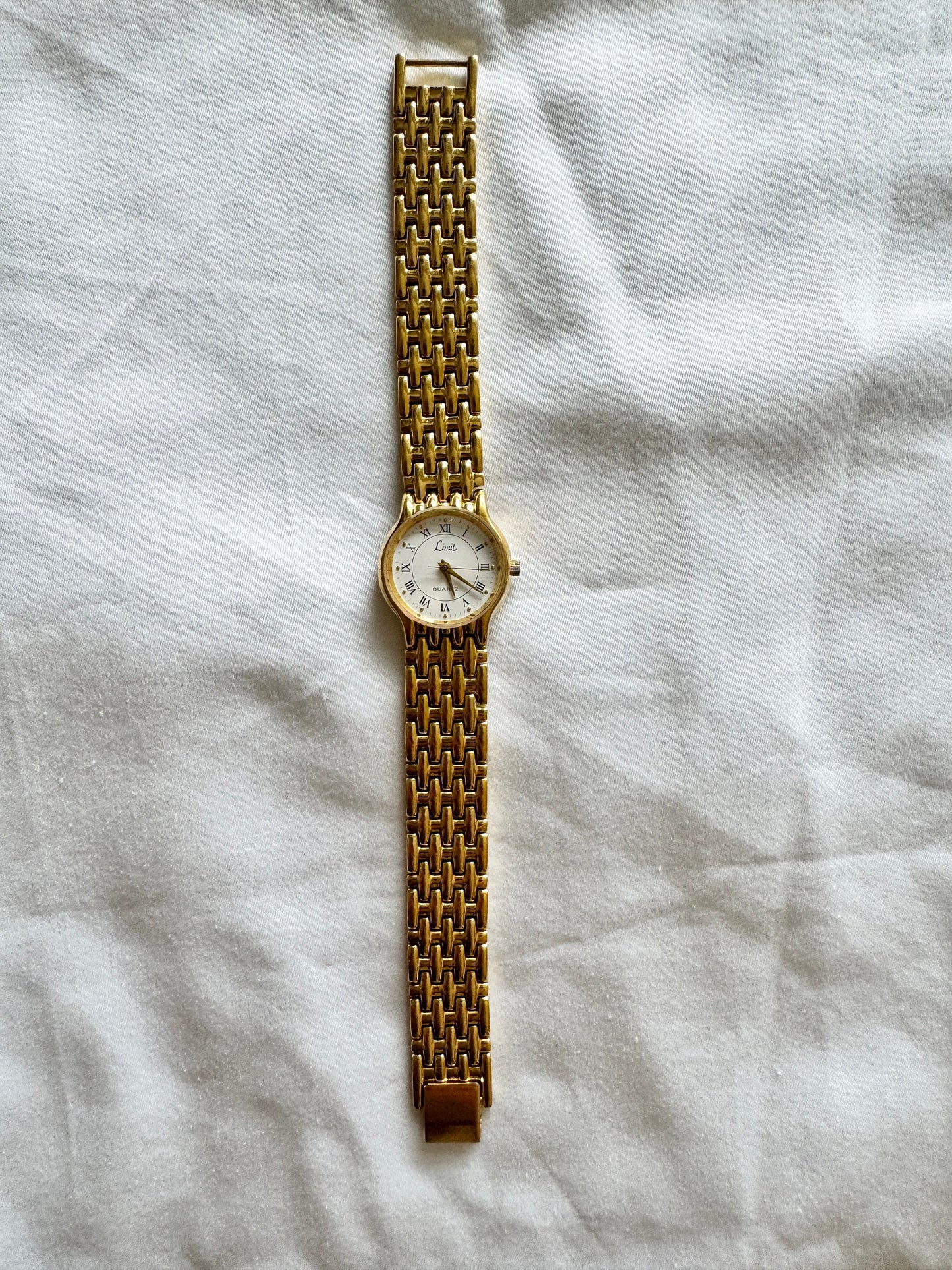 Vintage Braided Watch; Roman Numeral Watch
