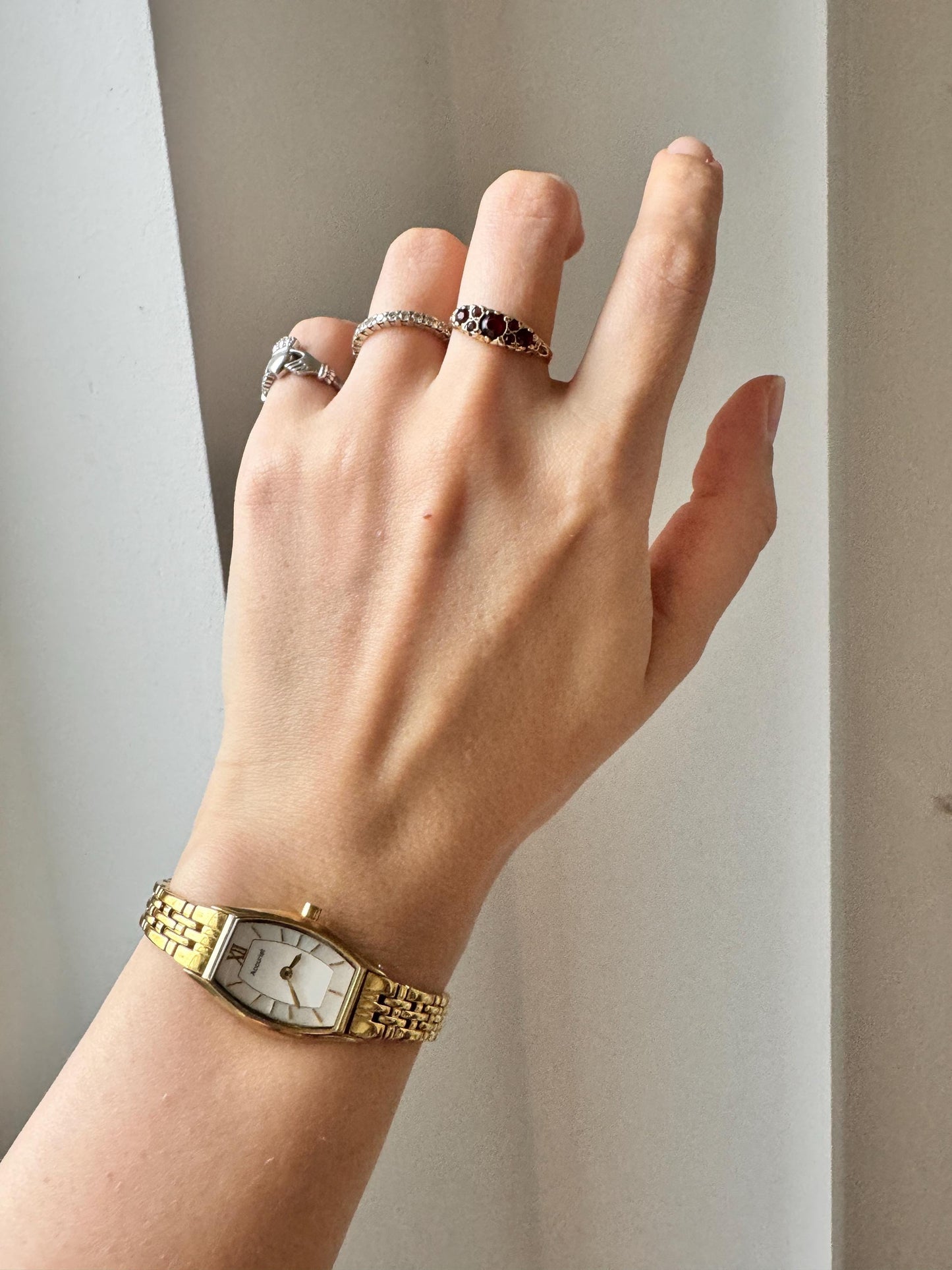Square Roman Number Watch; Ladies Cocktail Watch