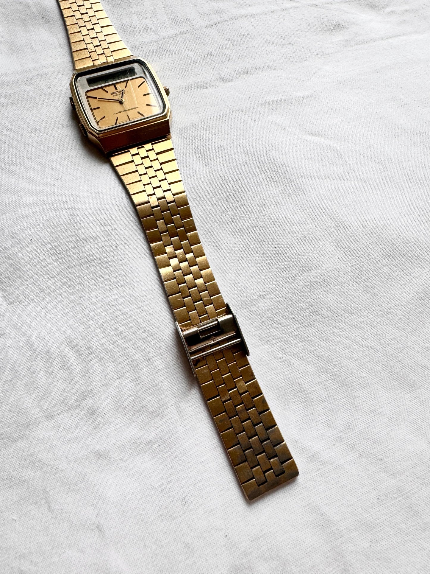 Unisex Seiko Watch; Vintage Square Watch