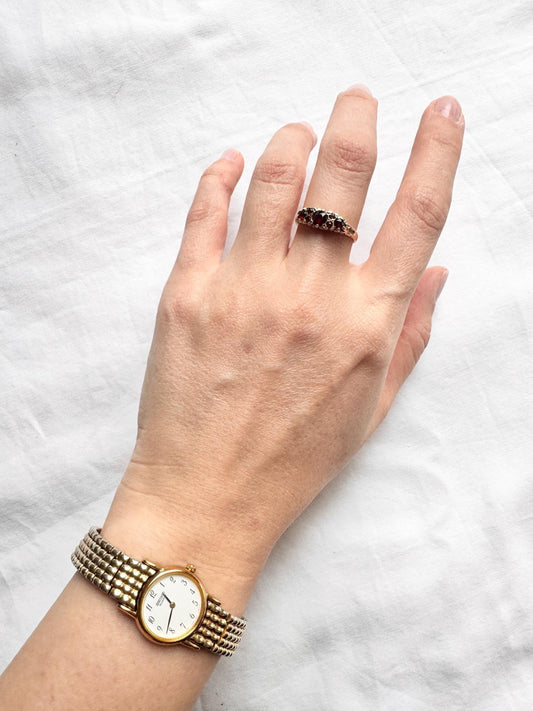 90s Seiko Watch; Gold Tone Ladies Seiko Watch