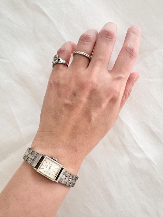 70s Vintage Seiko Watch; Silver Hand Wind Watch
