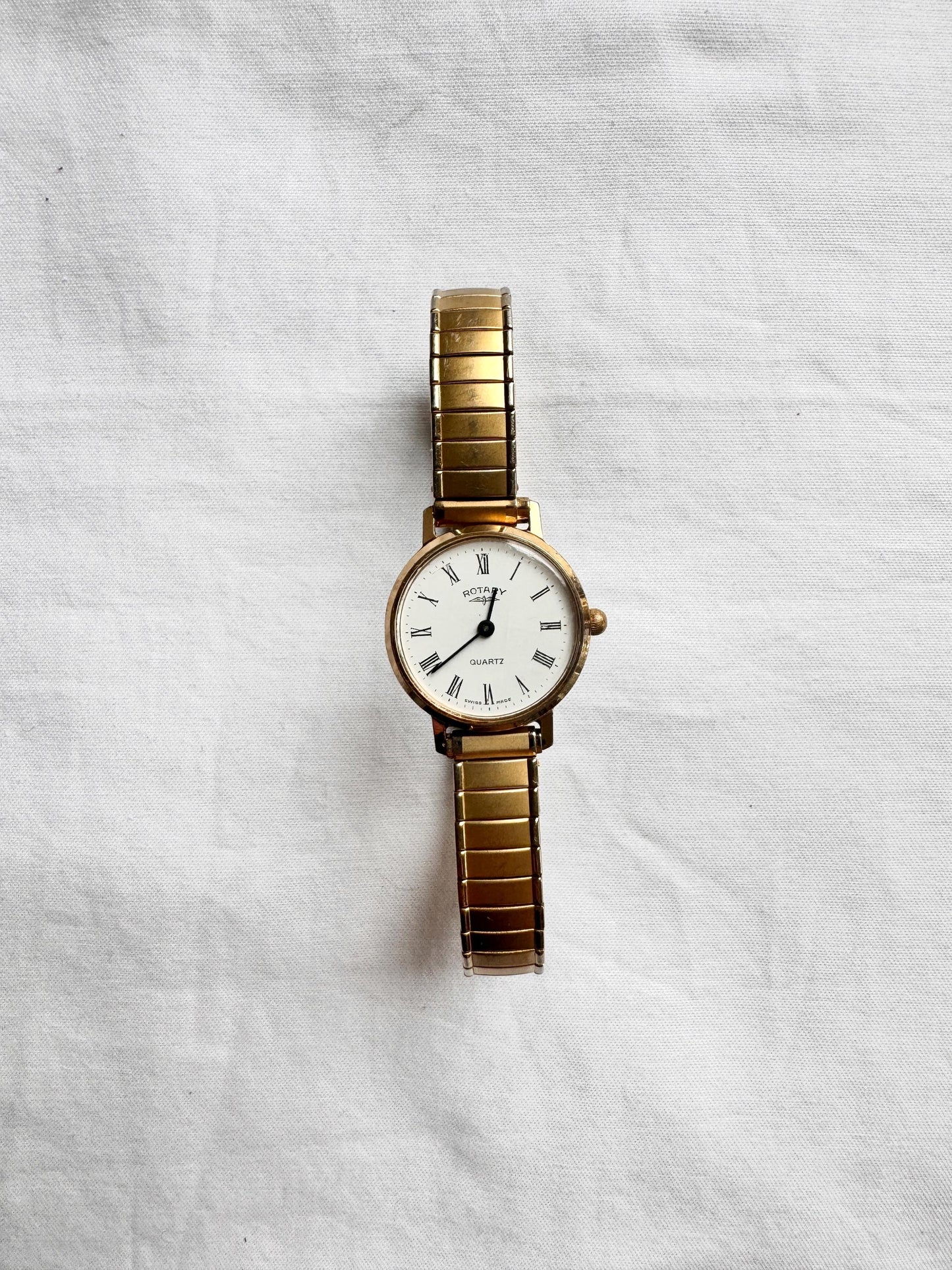 Swiss Made Watch; Roman Number Elasticated Watch