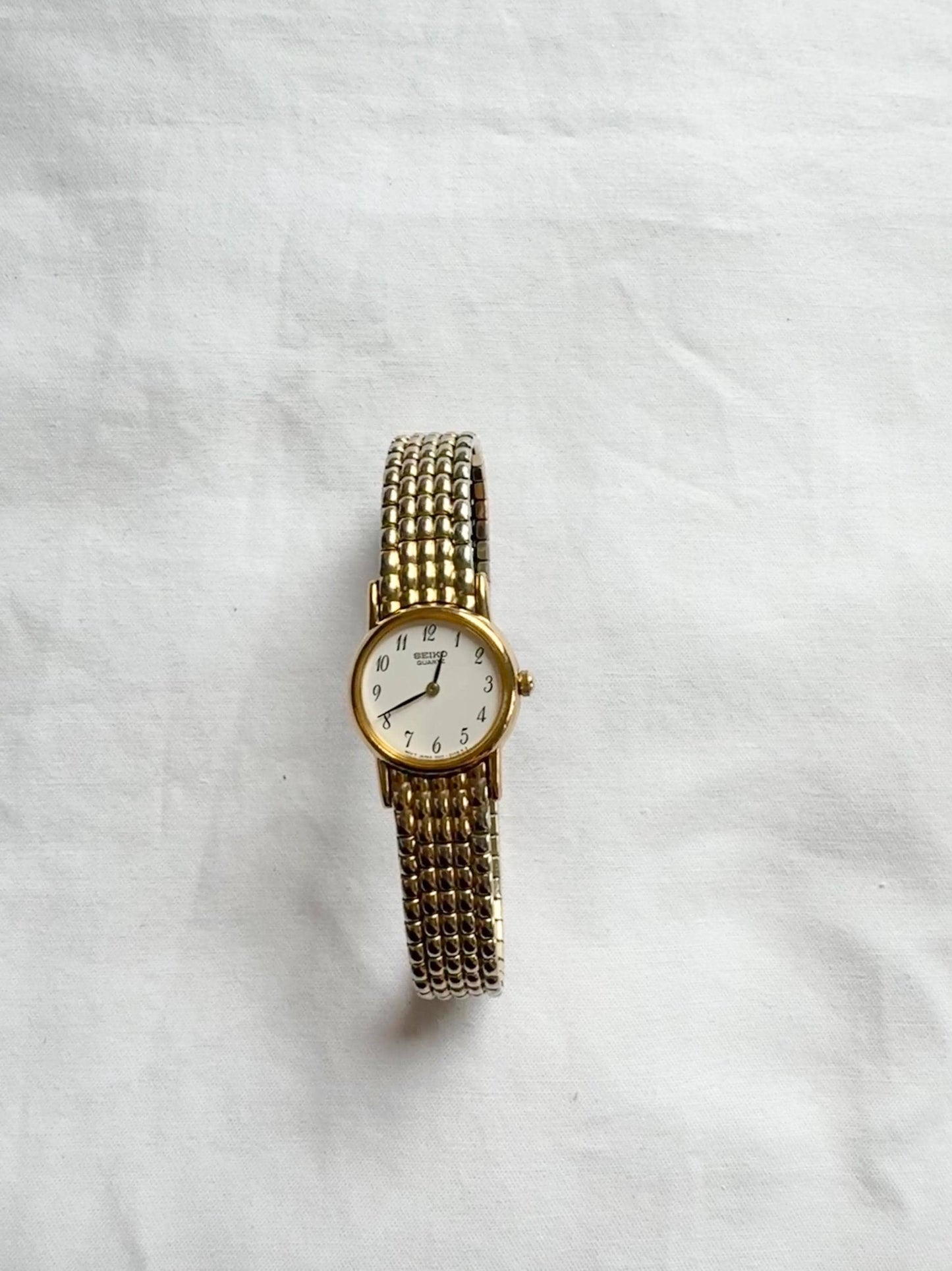 90s Seiko Watch; Gold Tone Ladies Seiko Watch