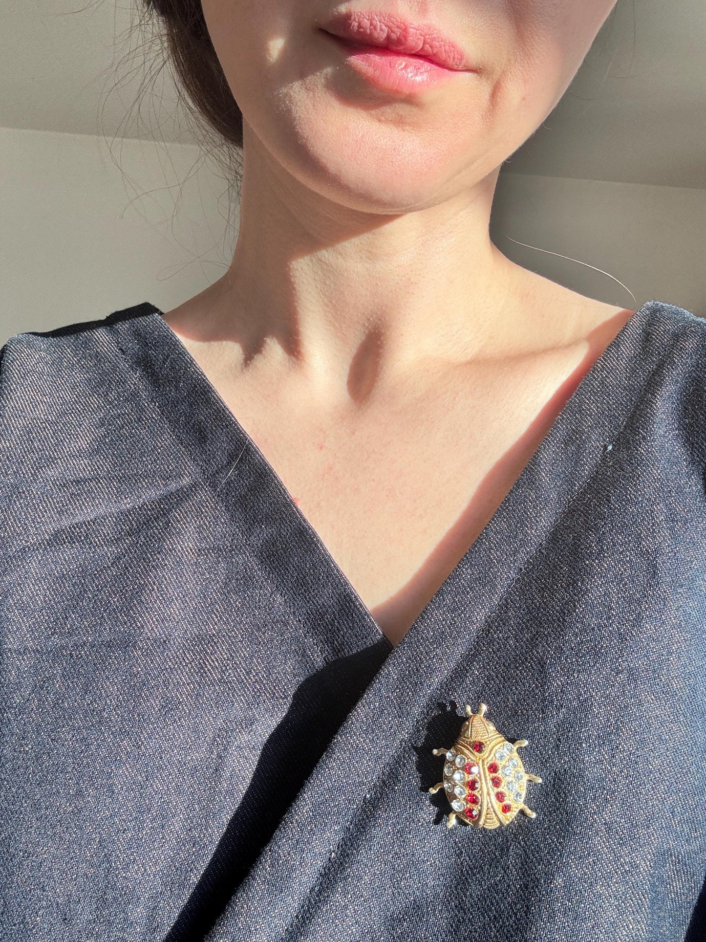 Vintage Bug Brooches; Insect Brooch