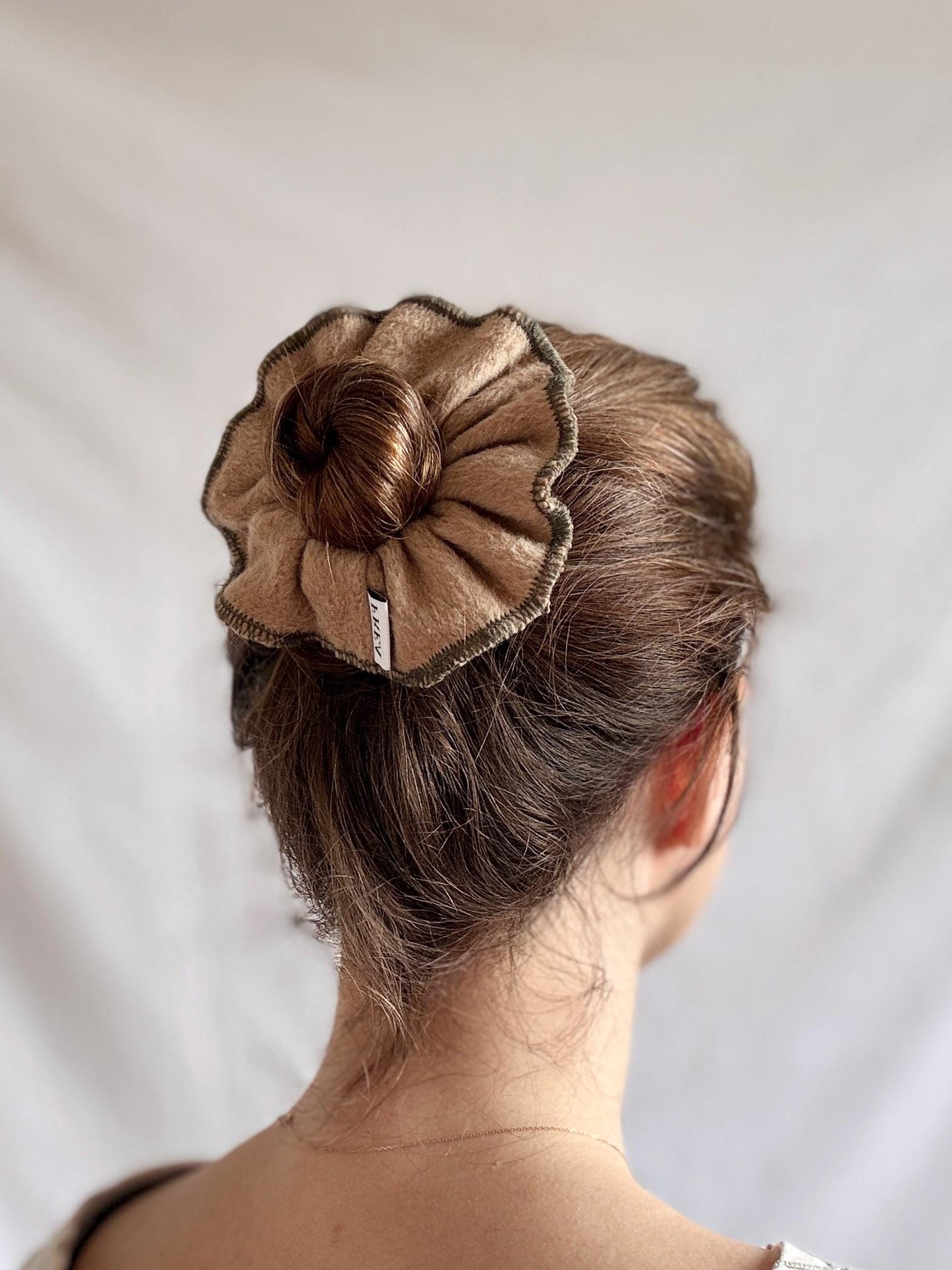 Reworked Wool Scrunchies; Upcycled Scrunchies