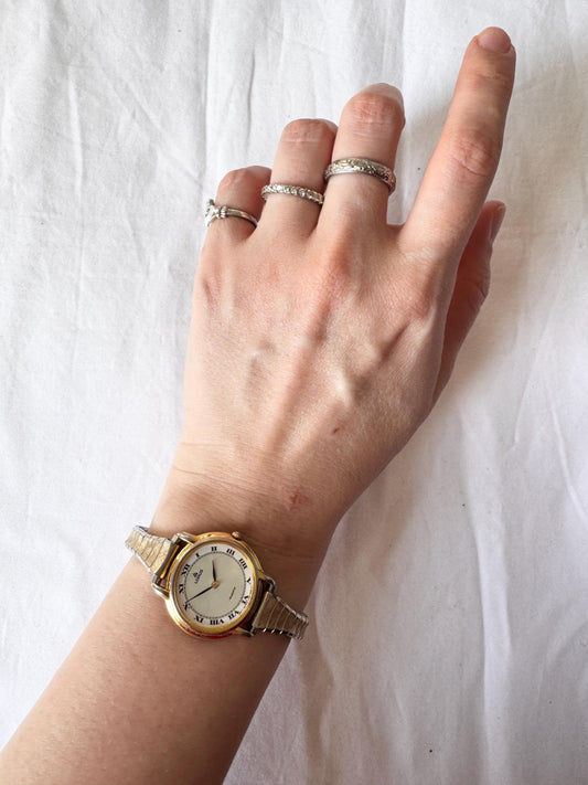 Vintage Dainty Watch; Tiny Oval Watch