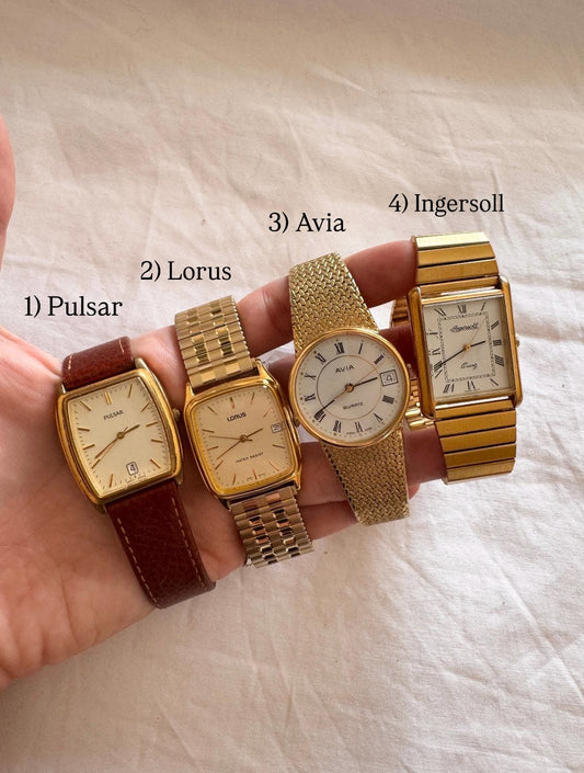 Vintage Mens Watches; Chunky Vintage Watches