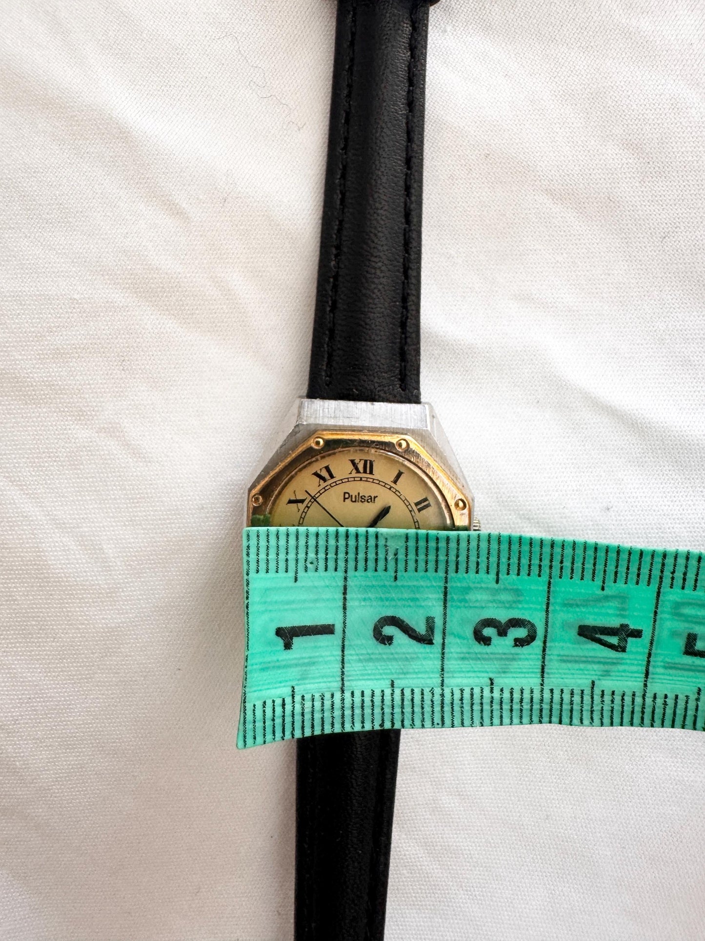 Vintage Rare Watch; Leather Roman Number Watch