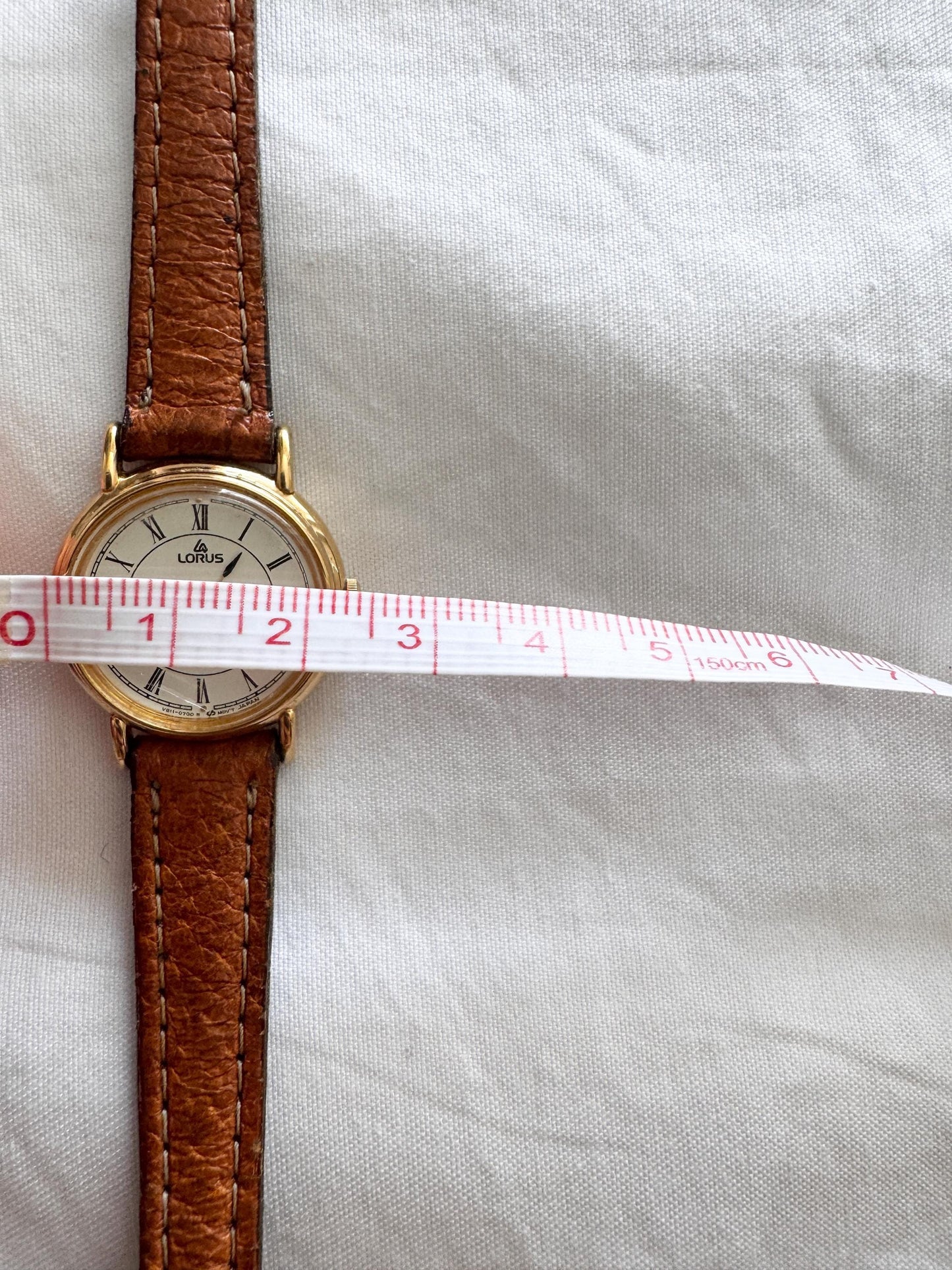 Vintage Leather Watch; Roman Numeral Watch: Brown Leather Watch