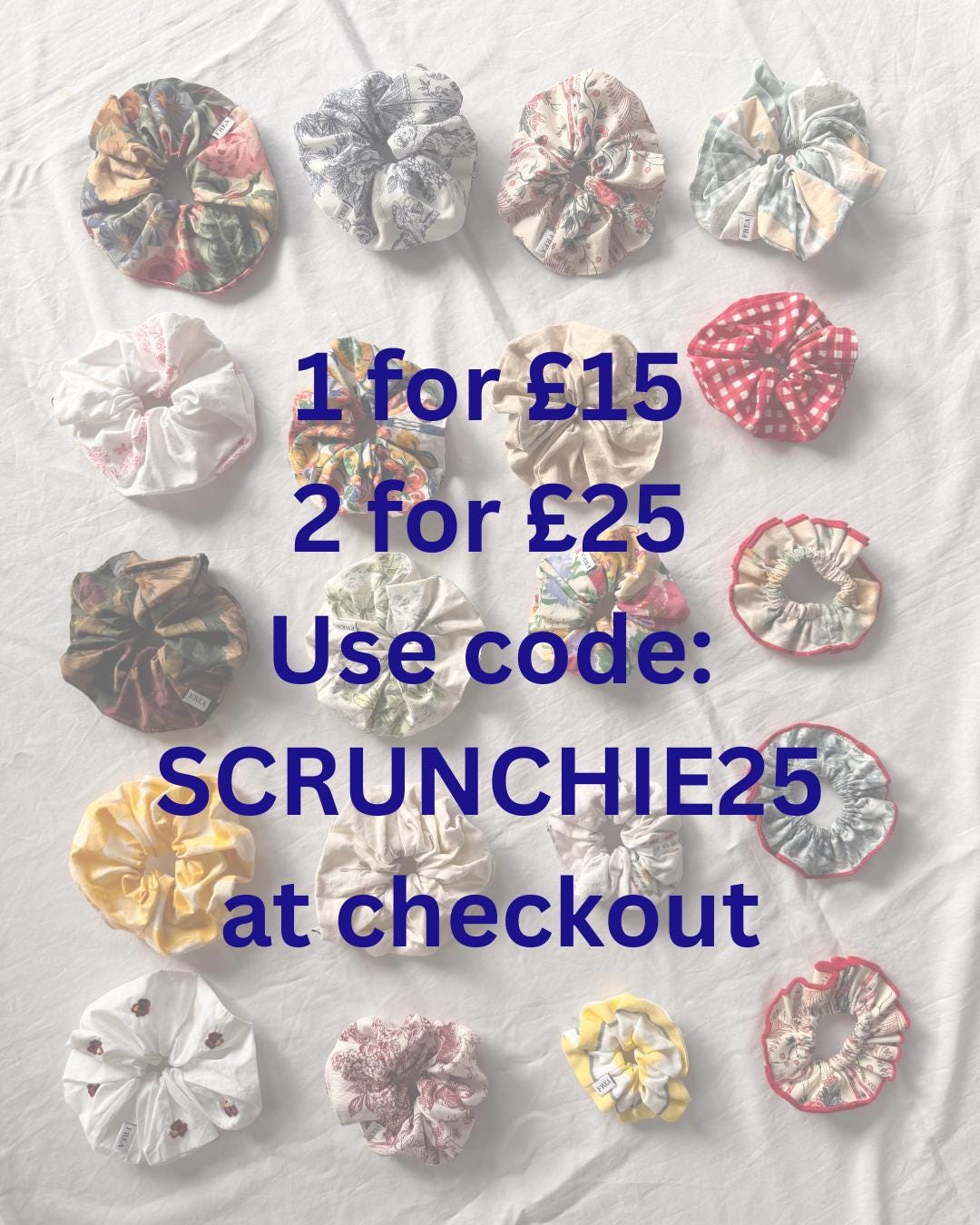 Handmade Scrunchie for Hair; Elegant Hair Tie