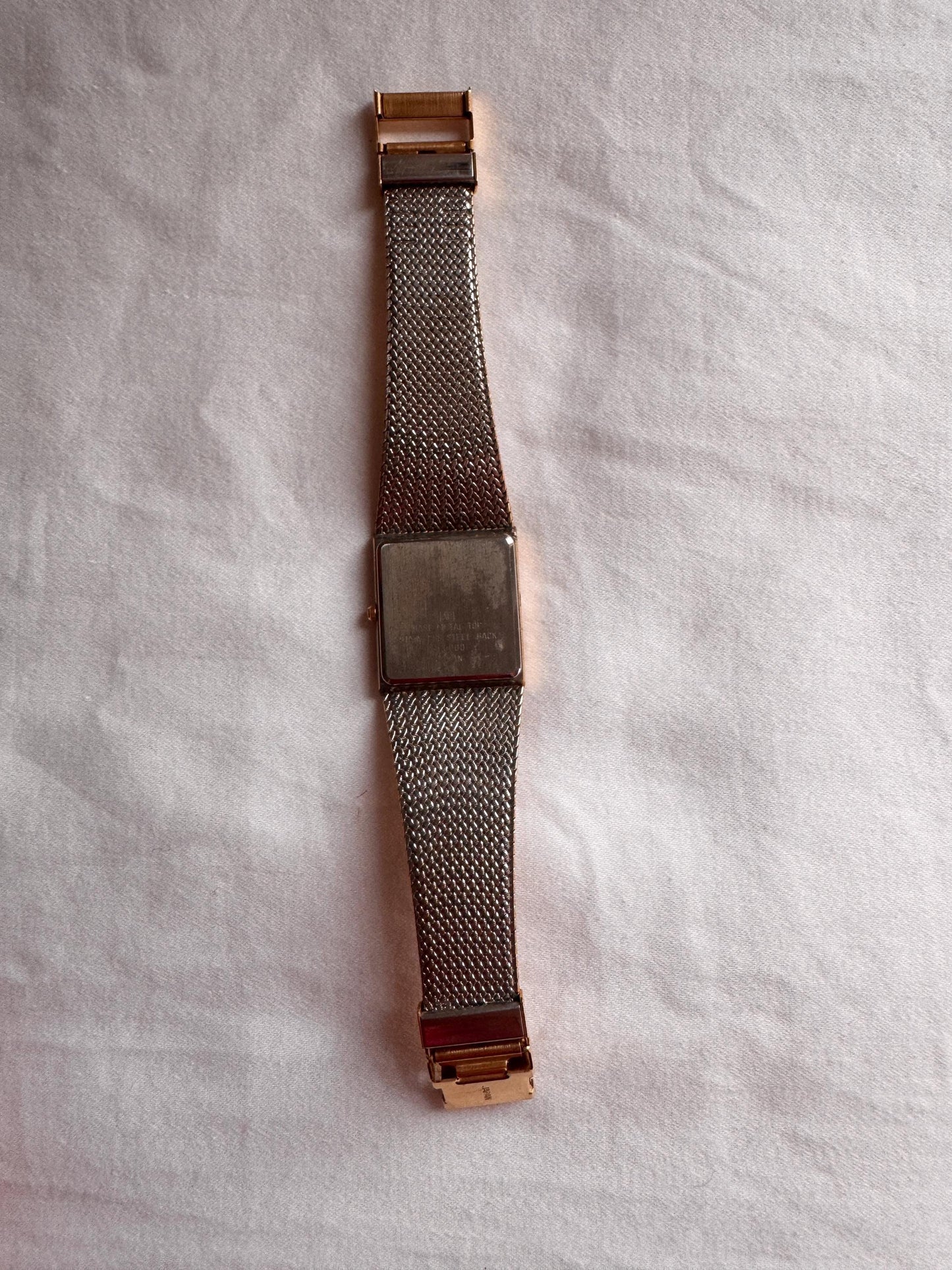 Vintage Chunky Watch; Square Stone Watch