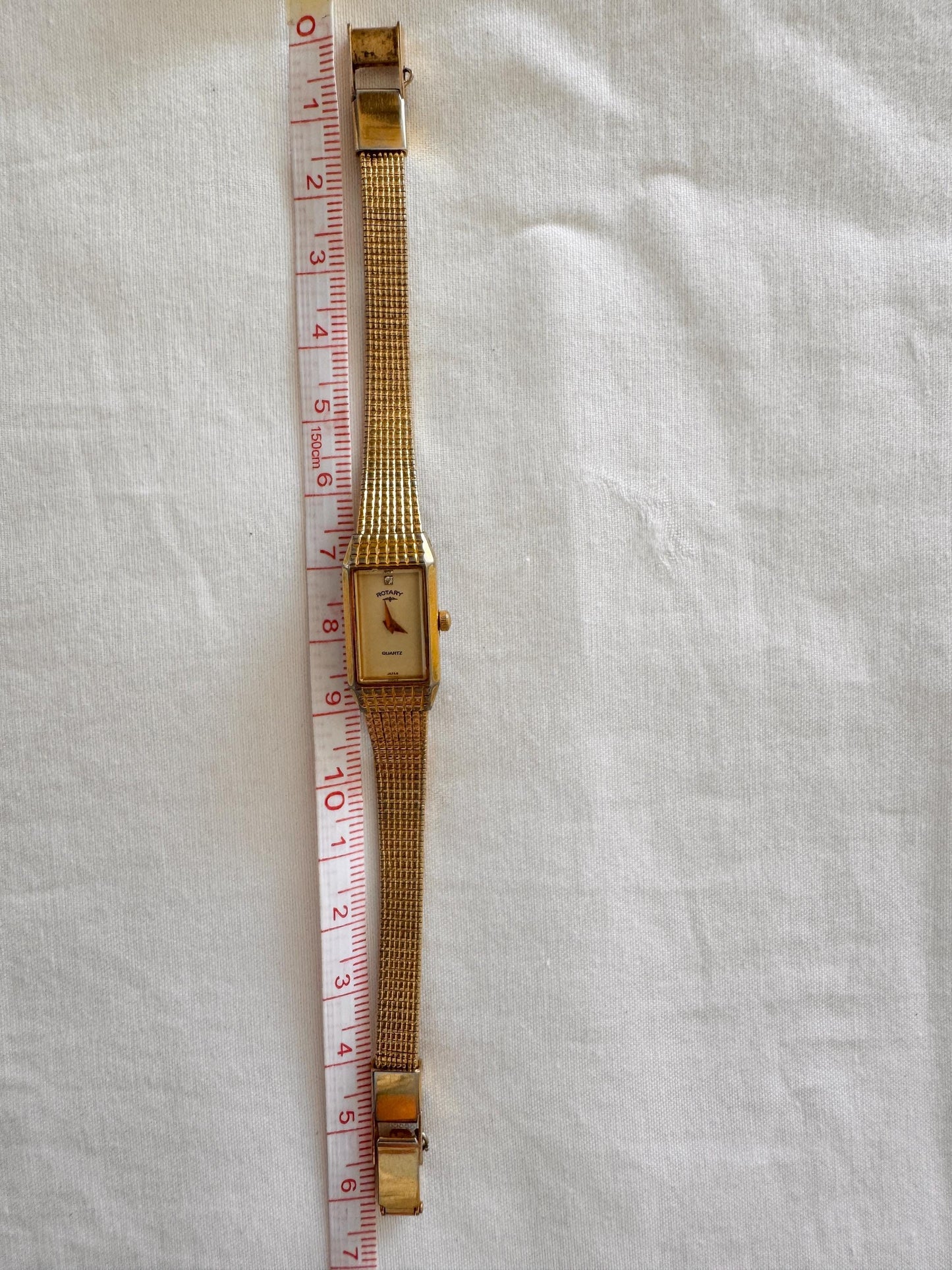 Vintage Rotary Watch; Square Bracelet Watch
