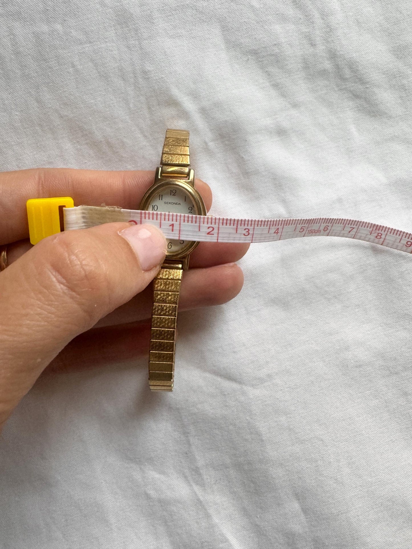 Vintage Elasticated Watch; Gold Tone Watch