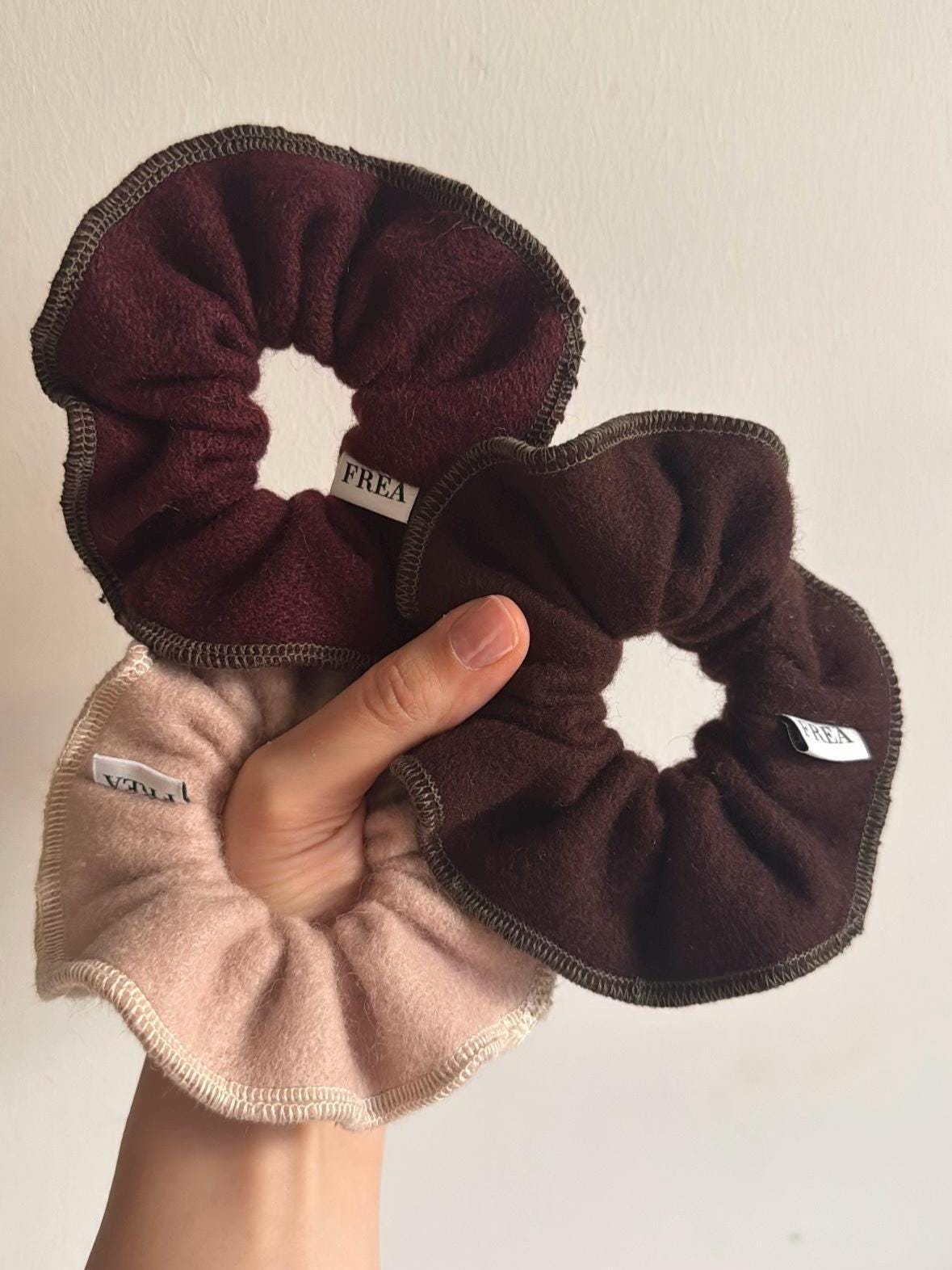 Handmade Wool Scrunchies; Winter Cosy Scrunchies
