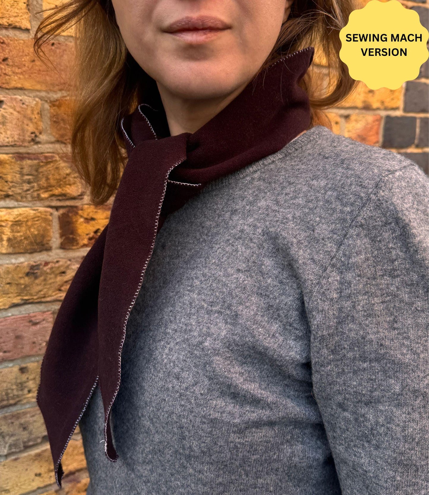 Triangle Scarf PDF Sewing Pattern; DIY Bandana Pattern Download