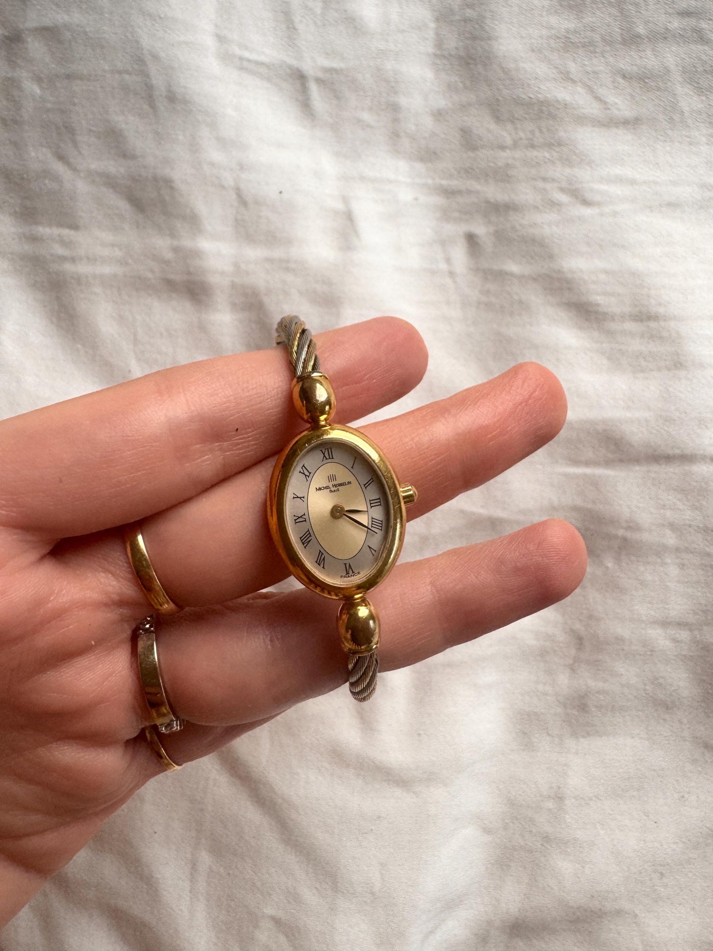Rare Delicate Watch; Roman Numeral Bracelet Watch