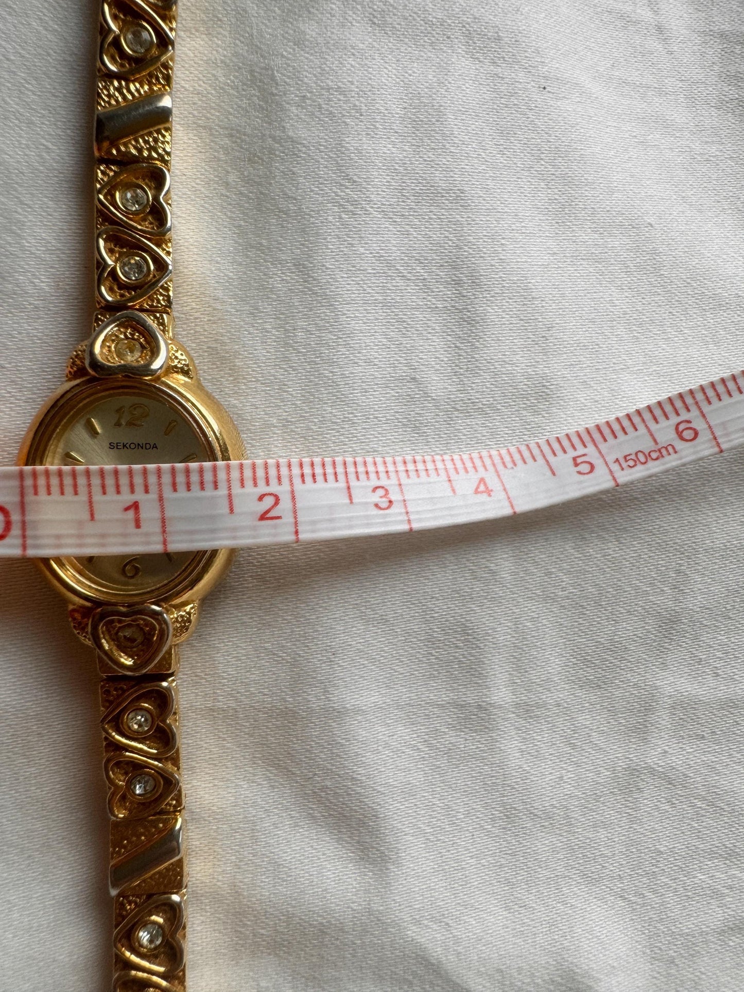 Vintage Heart Watch; Heart Stone Watch