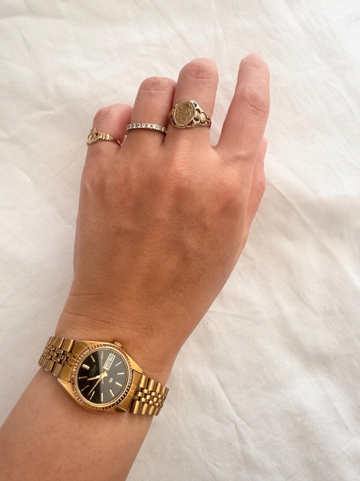 Rare Seiko Watch; Vintage Gold Wristwatch