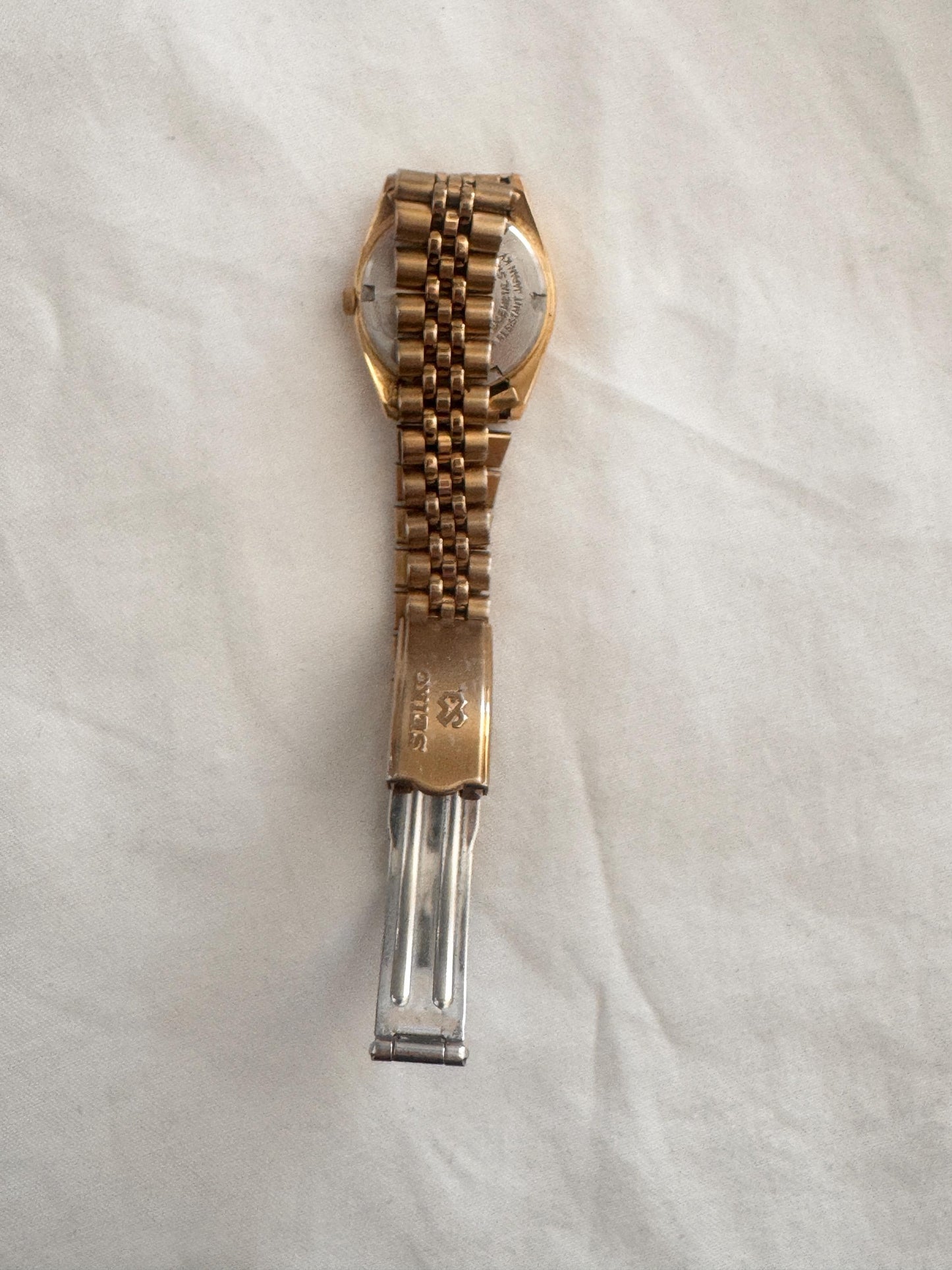 Rare Seiko Watch; Vintage Gold Wristwatch