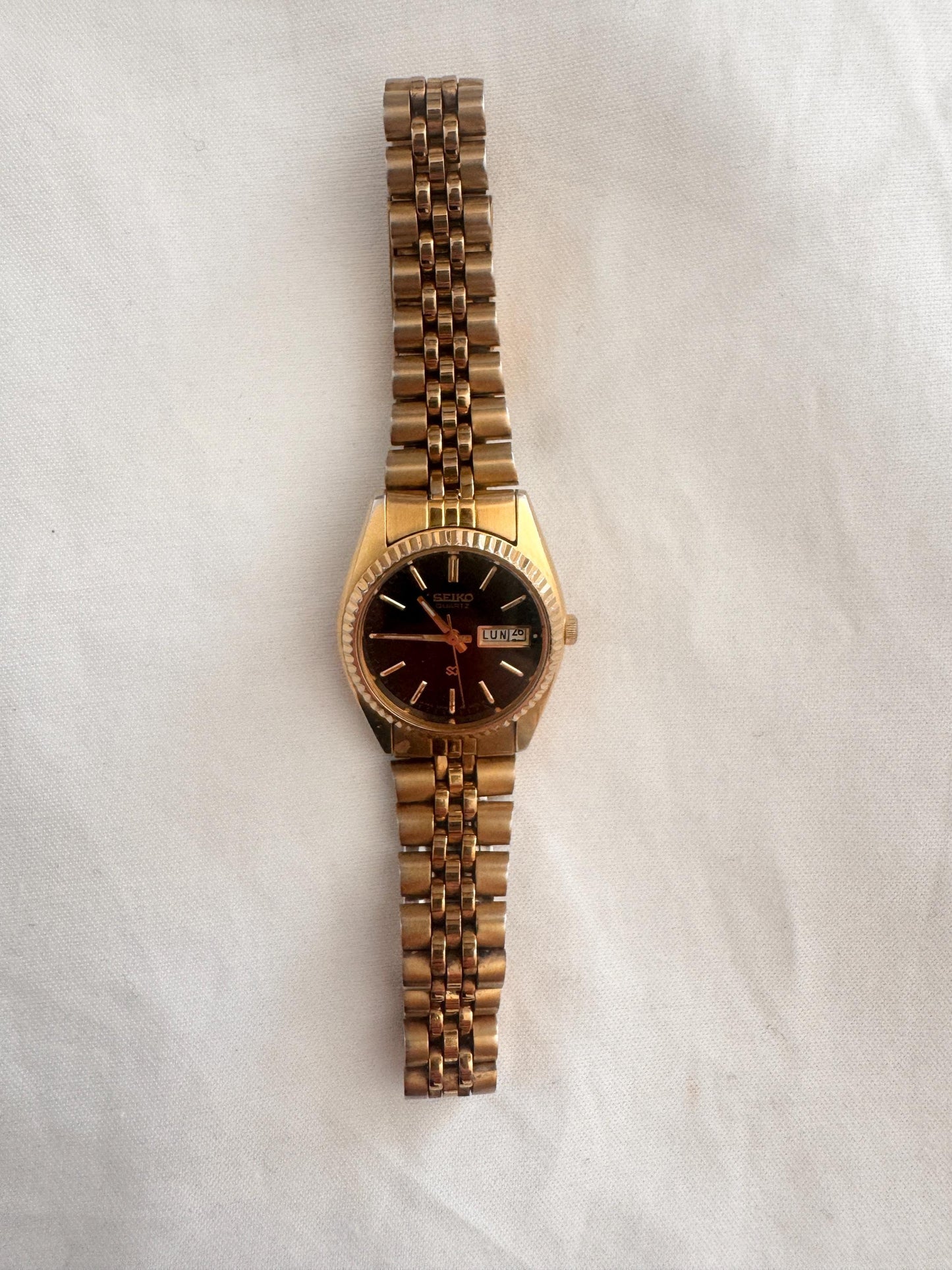 Rare Seiko Watch; Vintage Gold Wristwatch
