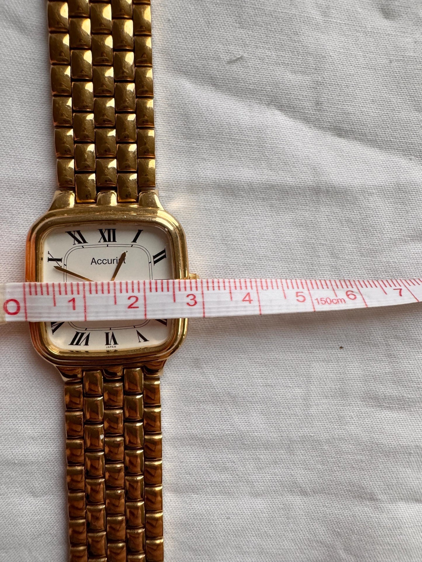 90s Vintage Square Watch; Chunky Roman Number Watch