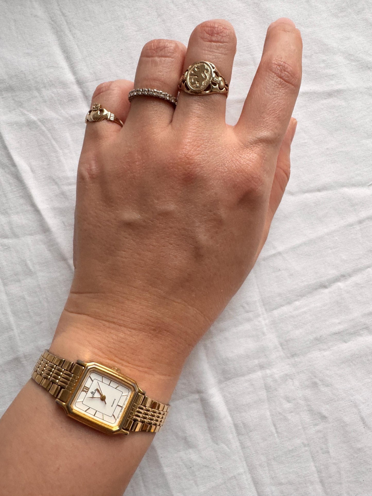 Vintage Square Watch; Roman Numeral Watch