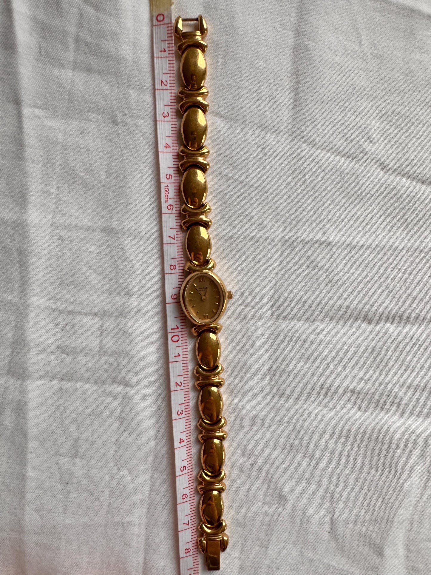Rare Bracelet Watch; Vintage Roman Number Oval Watch