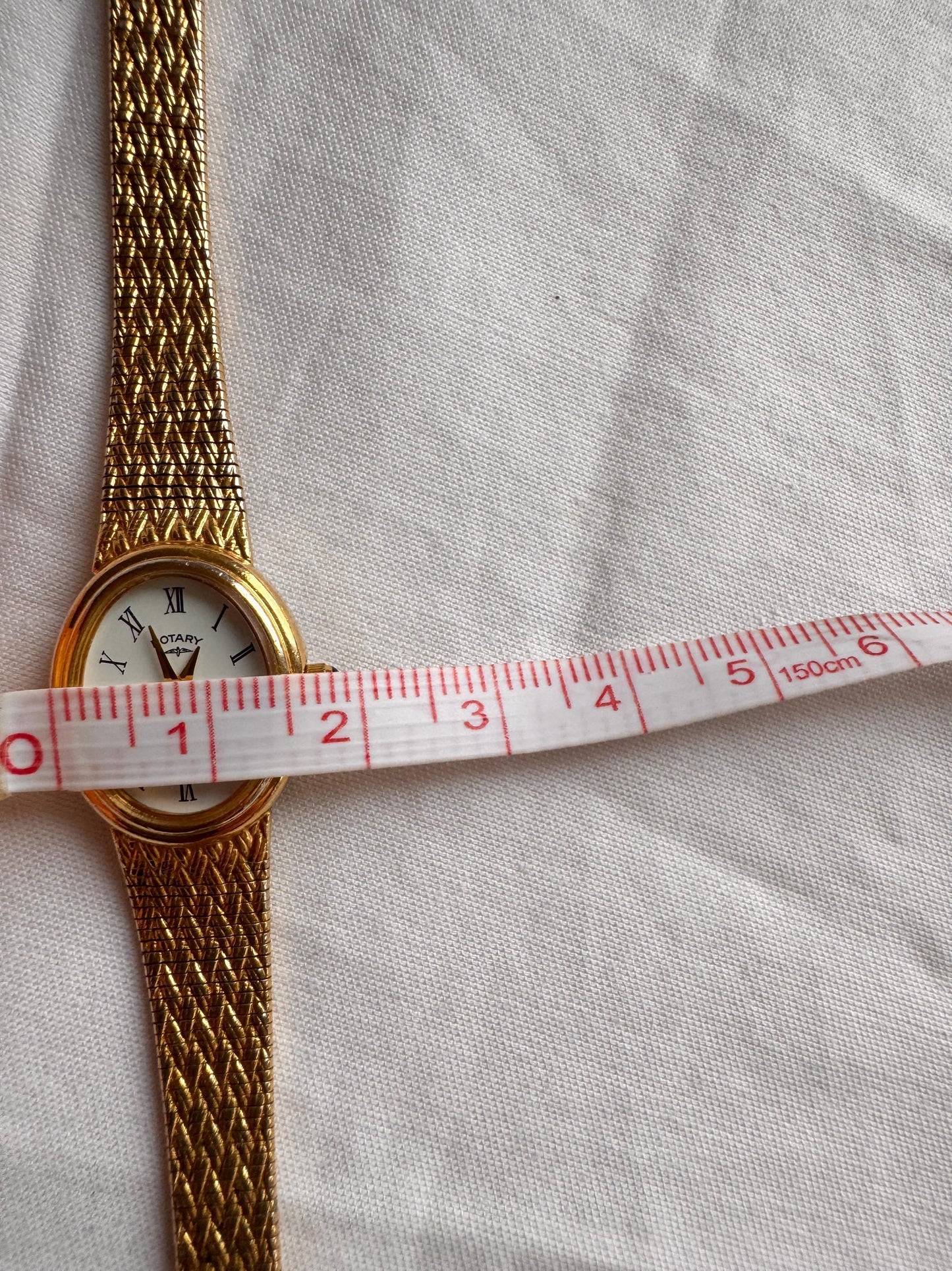 Vintage Roman Numeral Watch; 90s Braided Watch