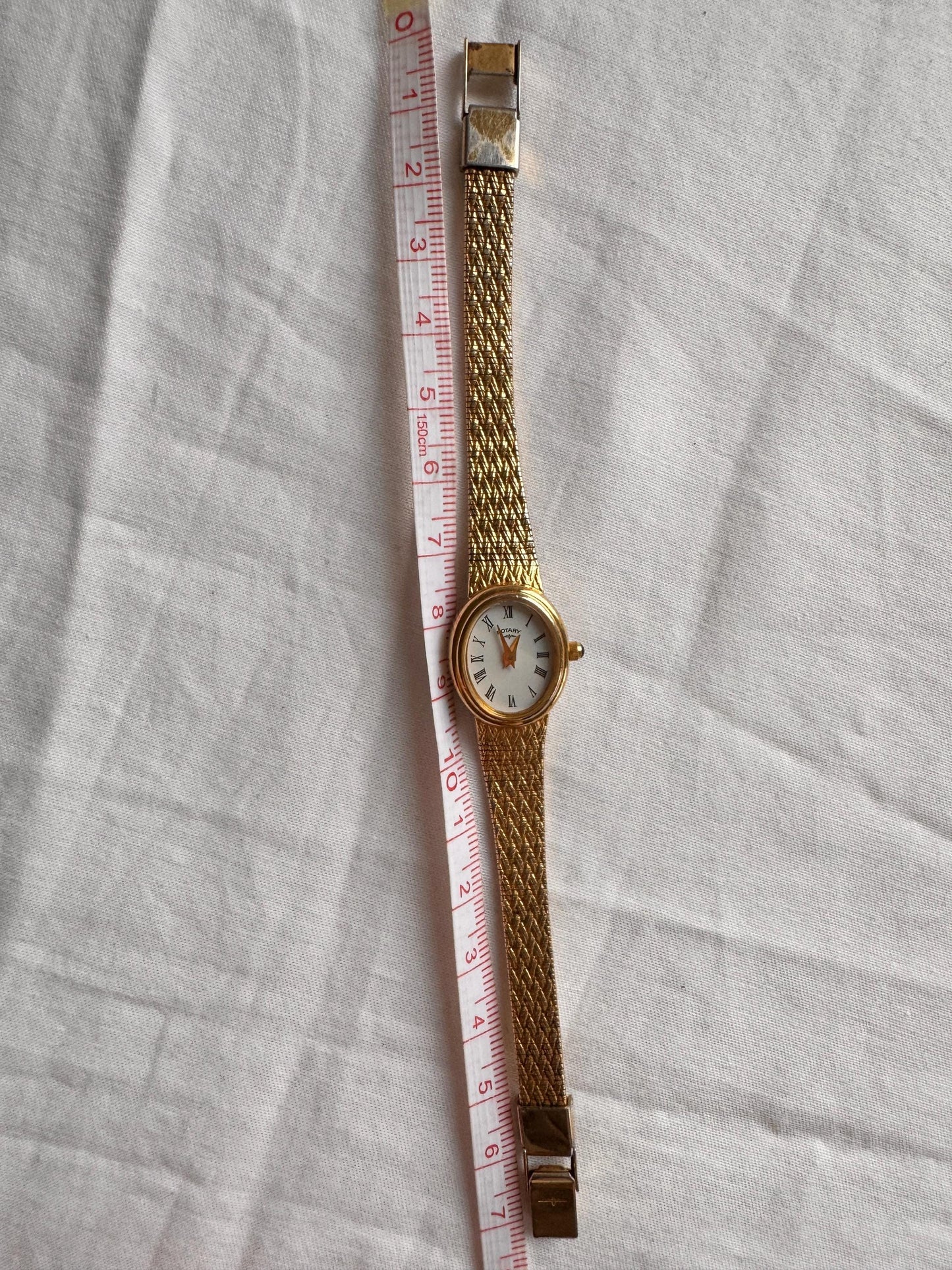 Vintage Roman Numeral Watch; 90s Braided Watch