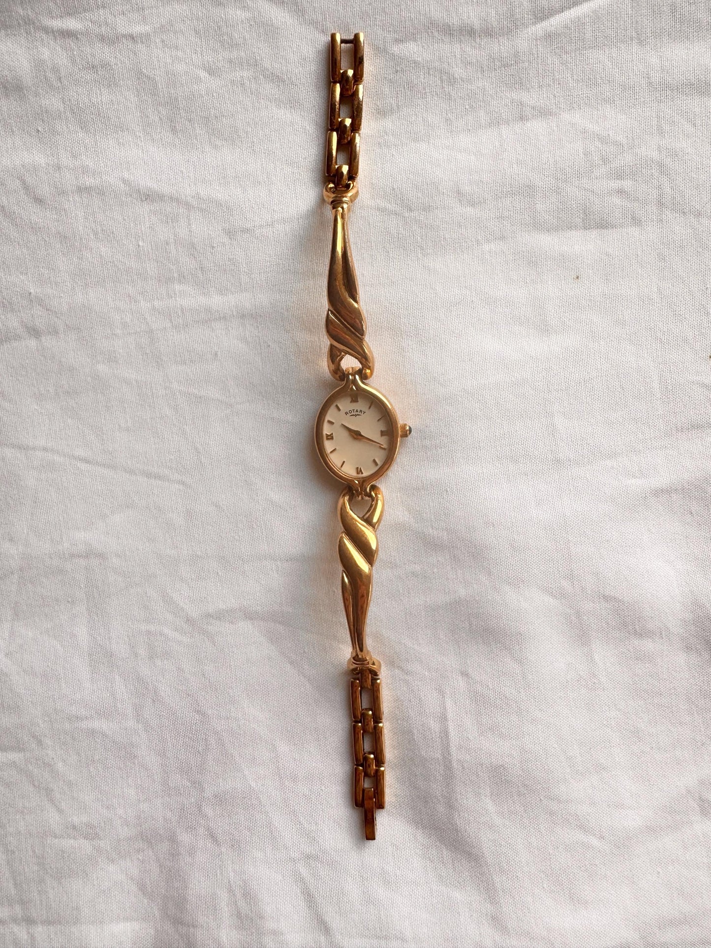 Unique Bracelet Watch; Braided Gold Plated Watch Rotary