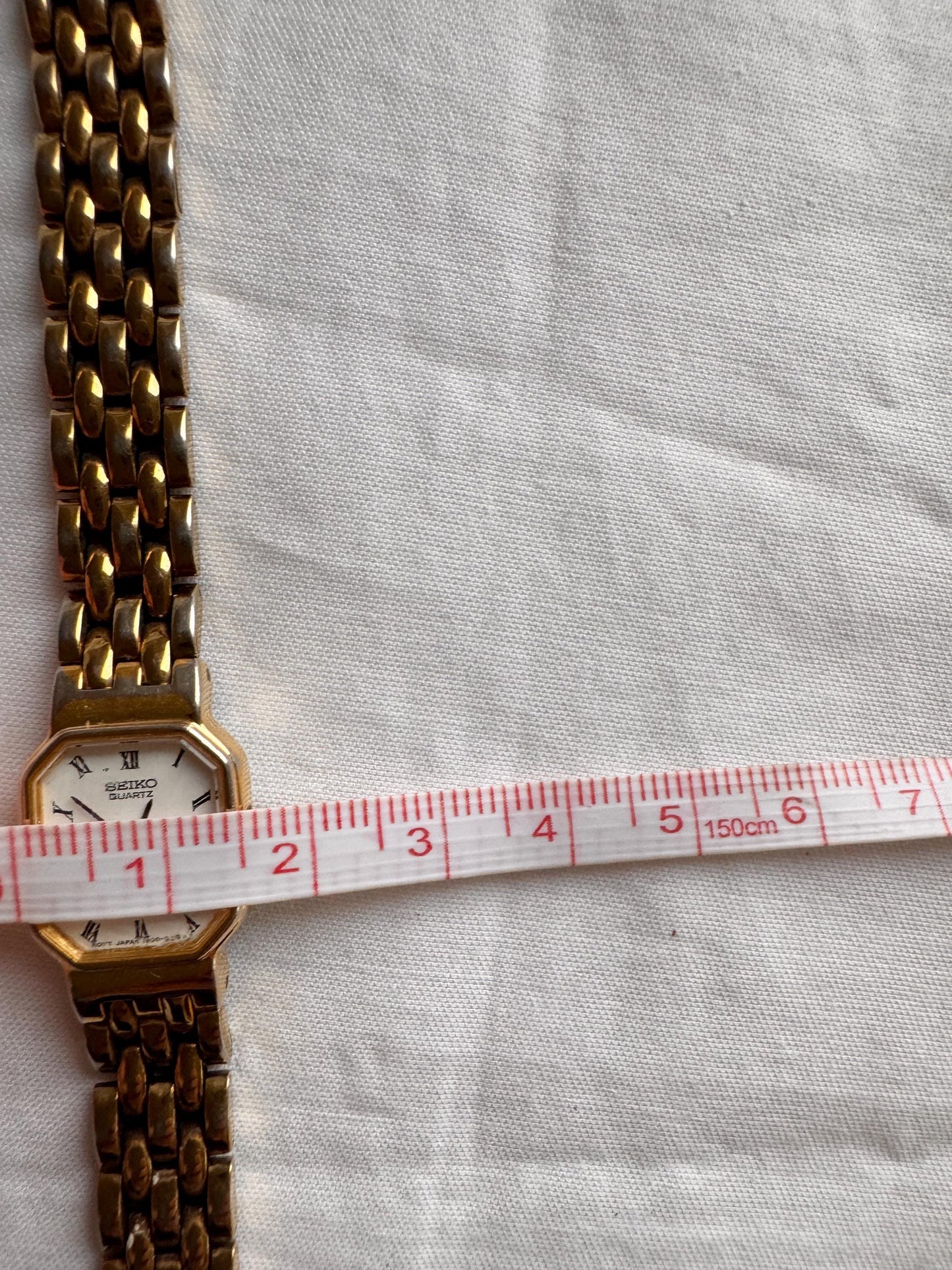 Seiko Vintage Square Watch; Dainty Roman Numeral Watch