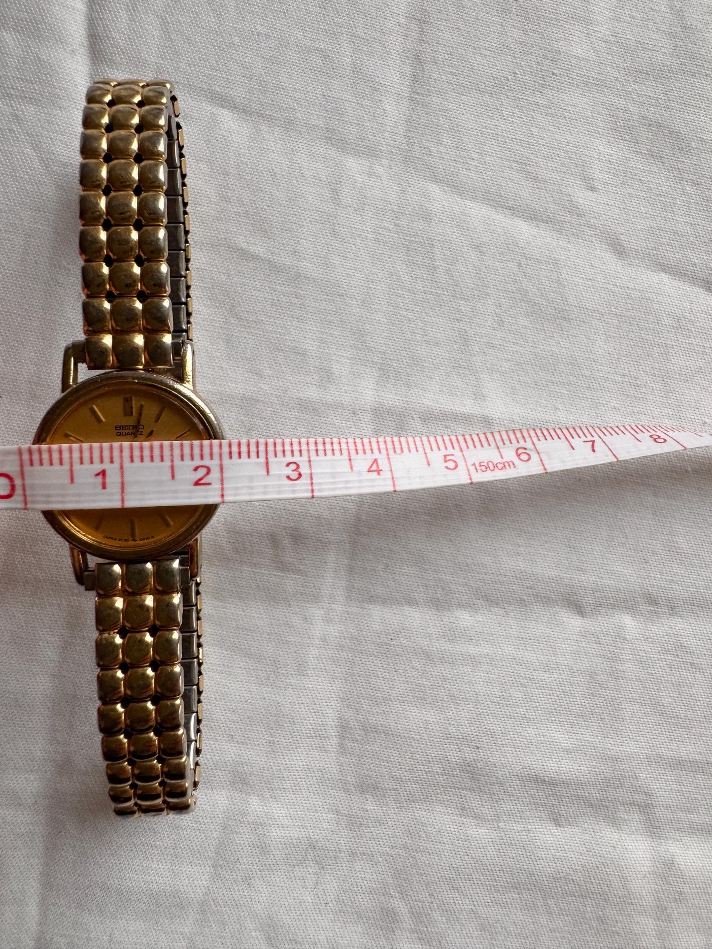 90s Seiko Oval Watch; Vintage Elasticated Watch