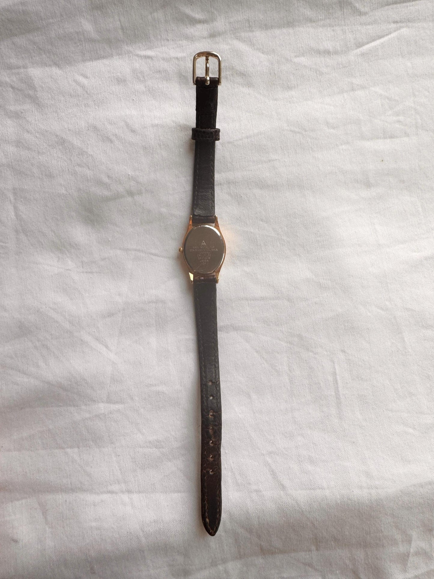 Dainty Vintage Watch; Roman Number Leather Watch