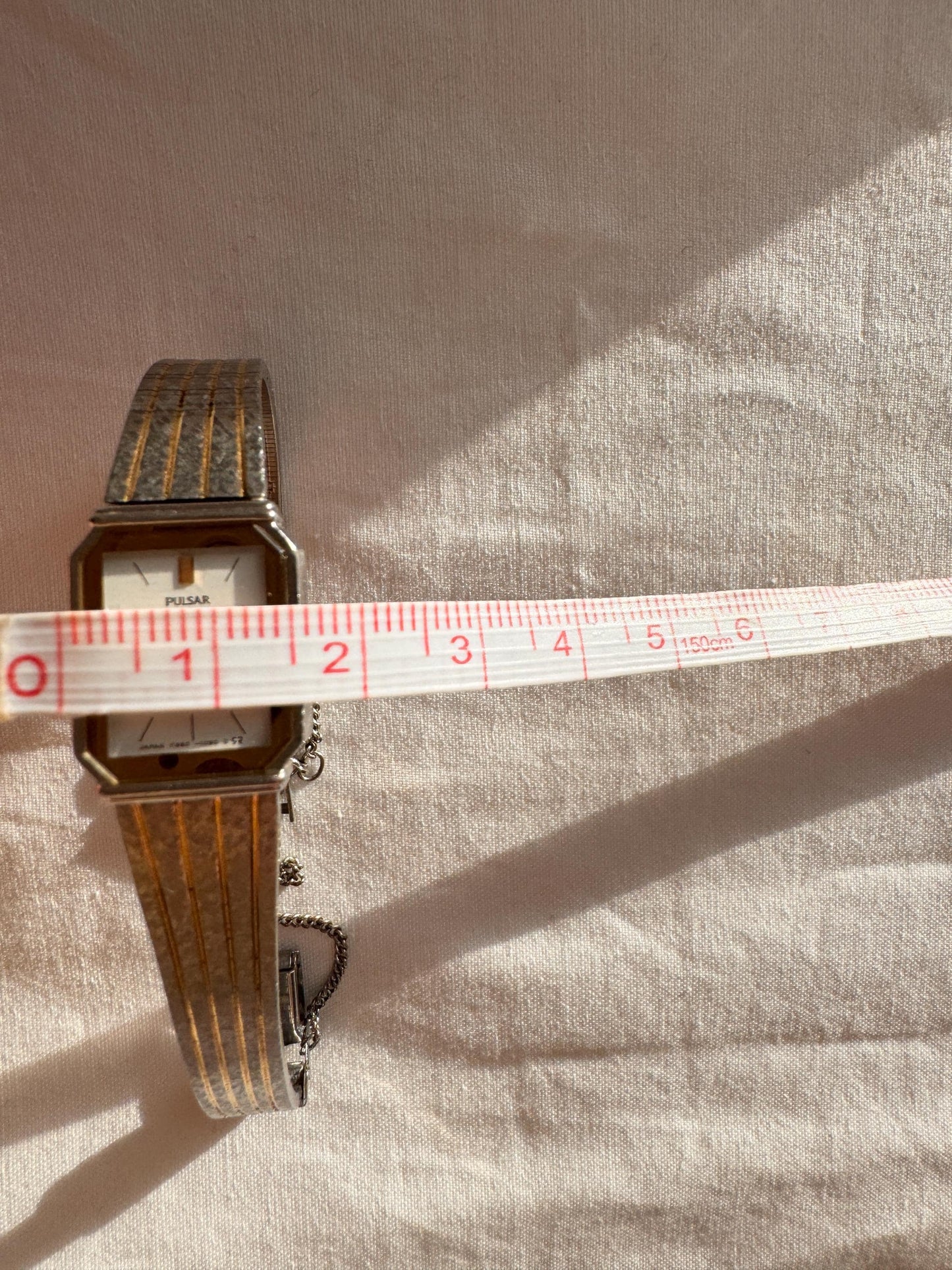 Dainty Bracelet Watch; Vintage Silver Gold Look Watch