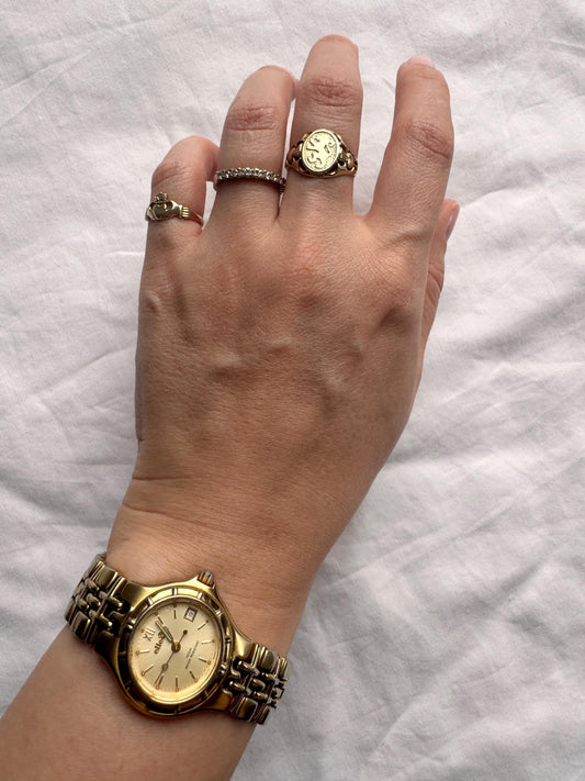 Vintage Ellesse Watch; Gold Tone Ladies Watch