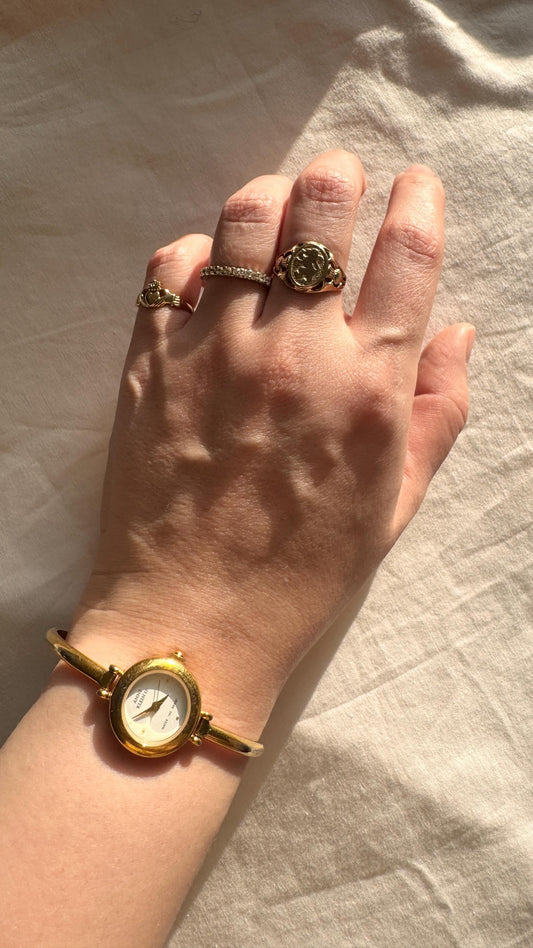 Vintage Bangle Watch; Dainty Anne Klein Watch