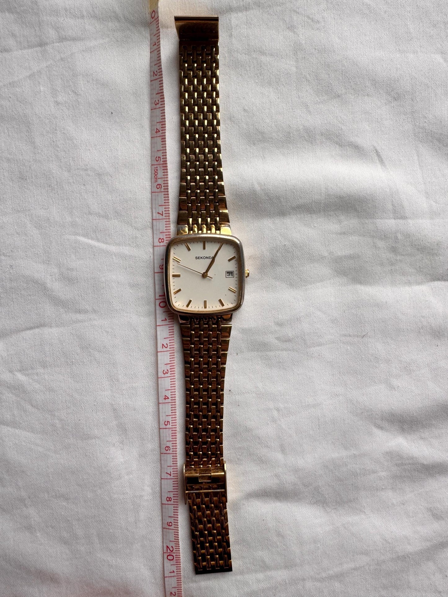 90s Vintage Square Watch; Chunky Unisex Watch
